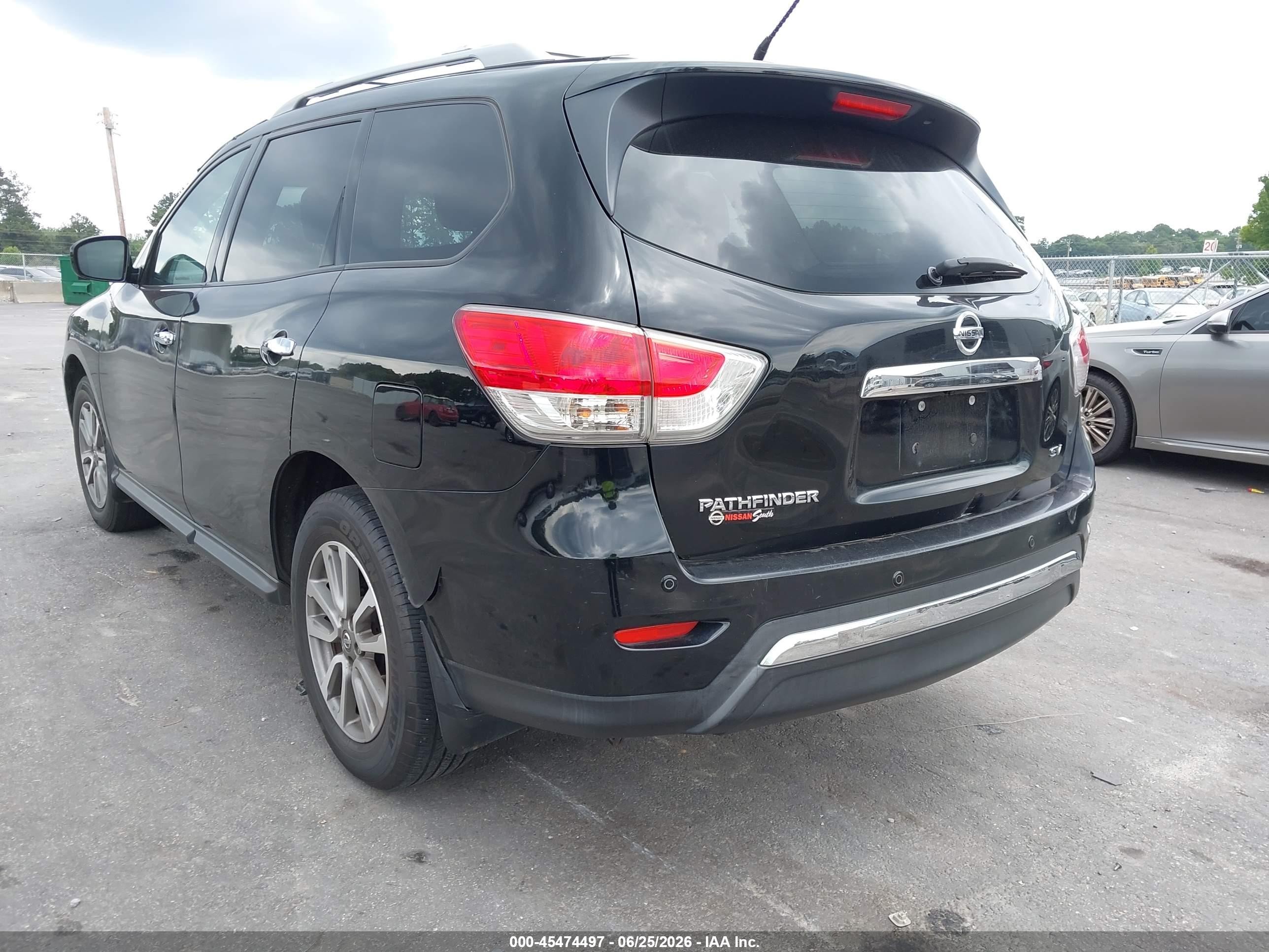 2013 Nissan Pathfinder Sv Black vin: 5N1AR2MN1DC615927