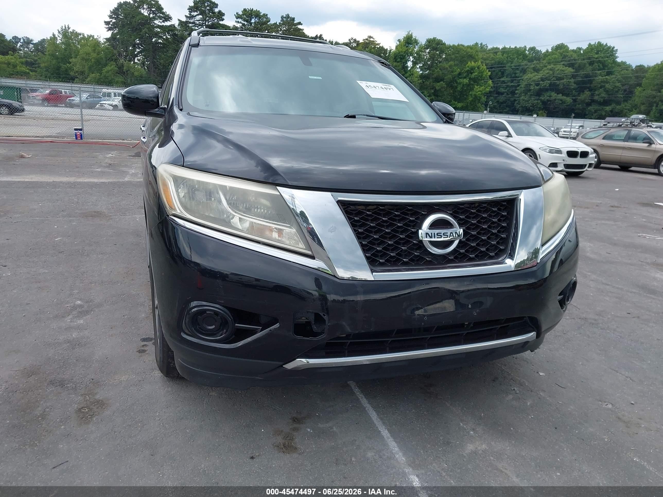 2013 Nissan Pathfinder Sv Black vin: 5N1AR2MN1DC615927