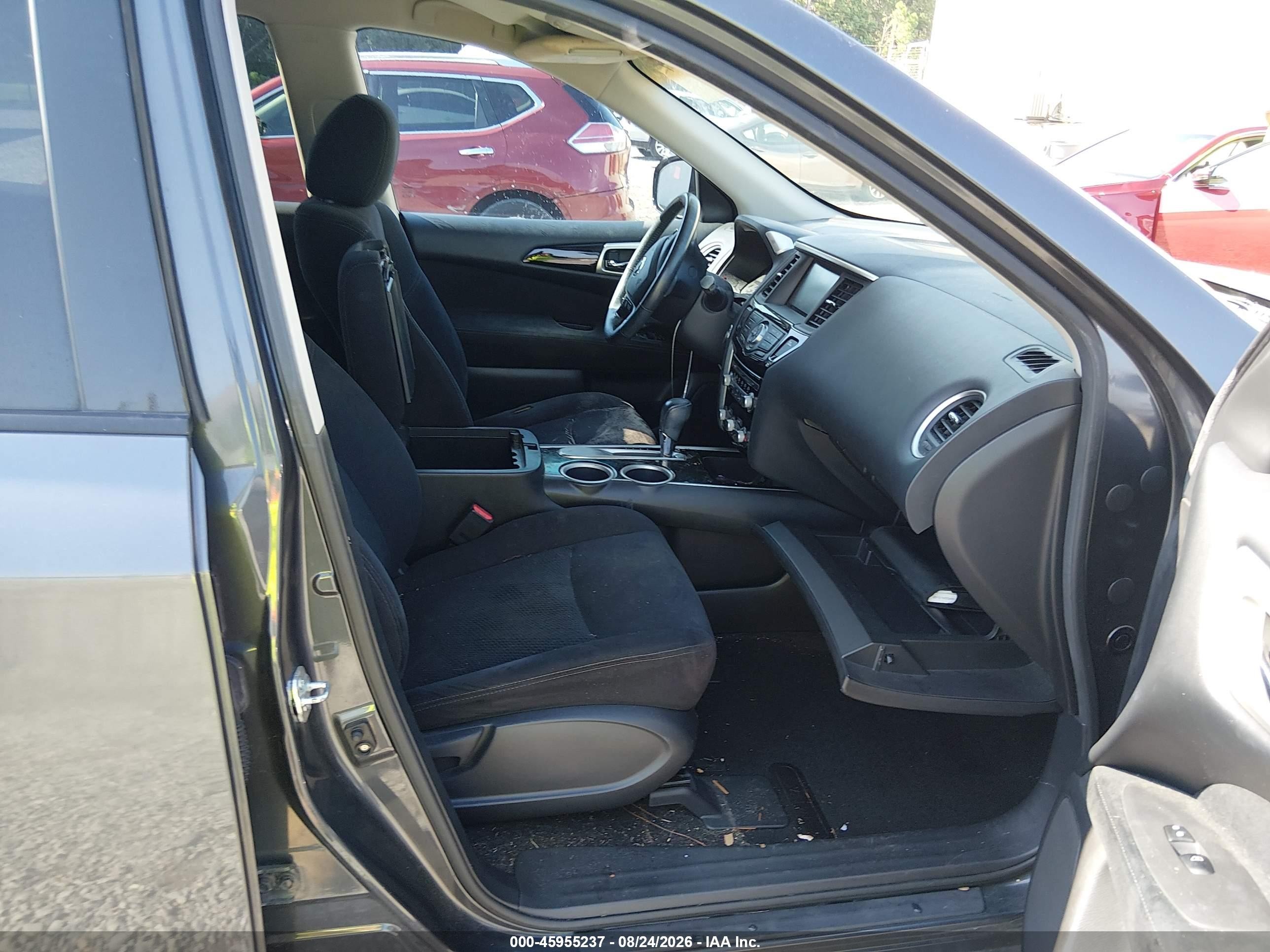 2013 Nissan Pathfinder Sv Gray vin: 5N1AR2MN1DC628662