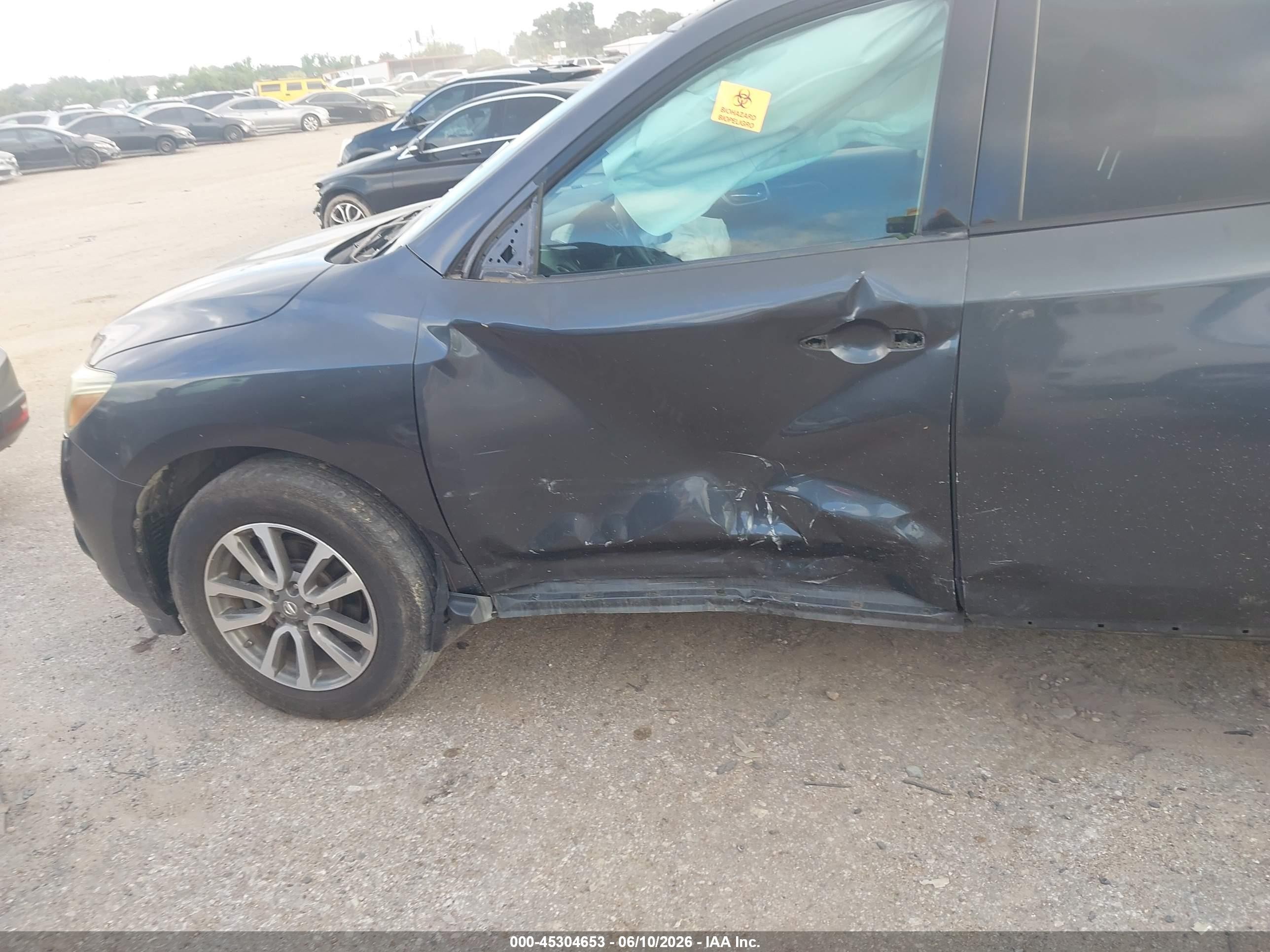 2013 Nissan Pathfinder Sv Серый vin: 5N1AR2MN1DC640939