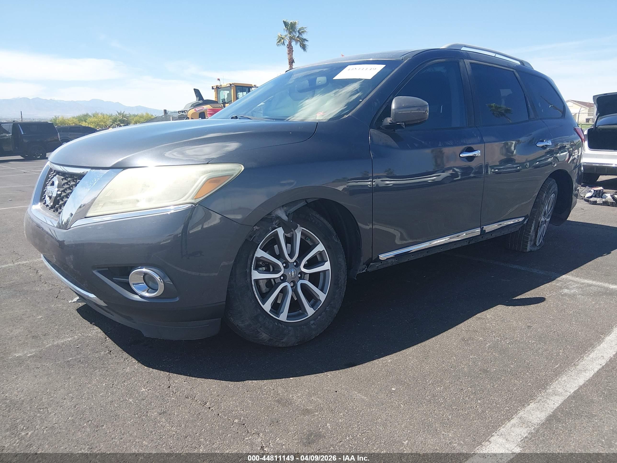 2013 Nissan Pathfinder Sl Gray vin: 5N1AR2MN1DC666053