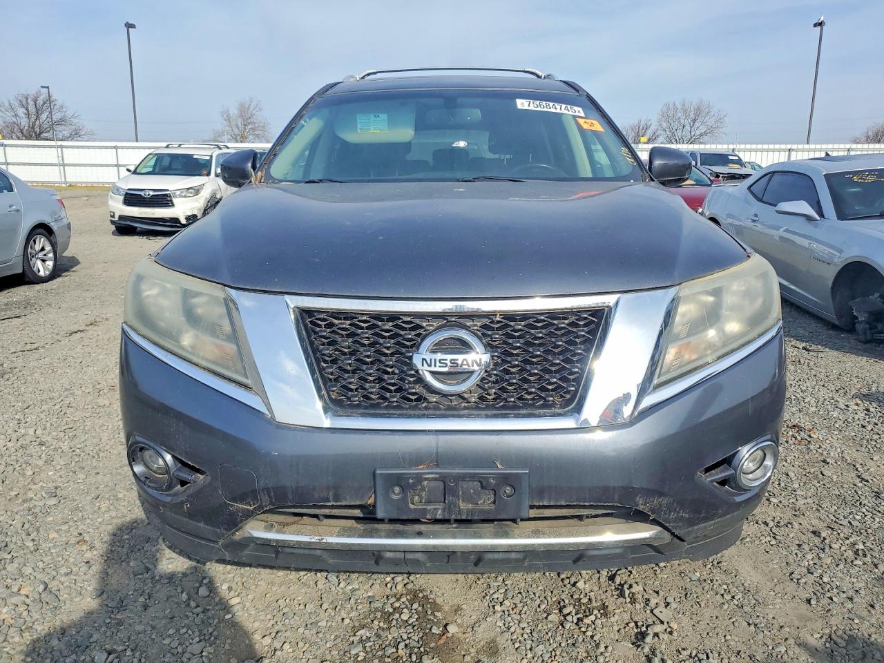 2013 Nissan Pathfinder S Gray vin: 5N1AR2MN1DC667526