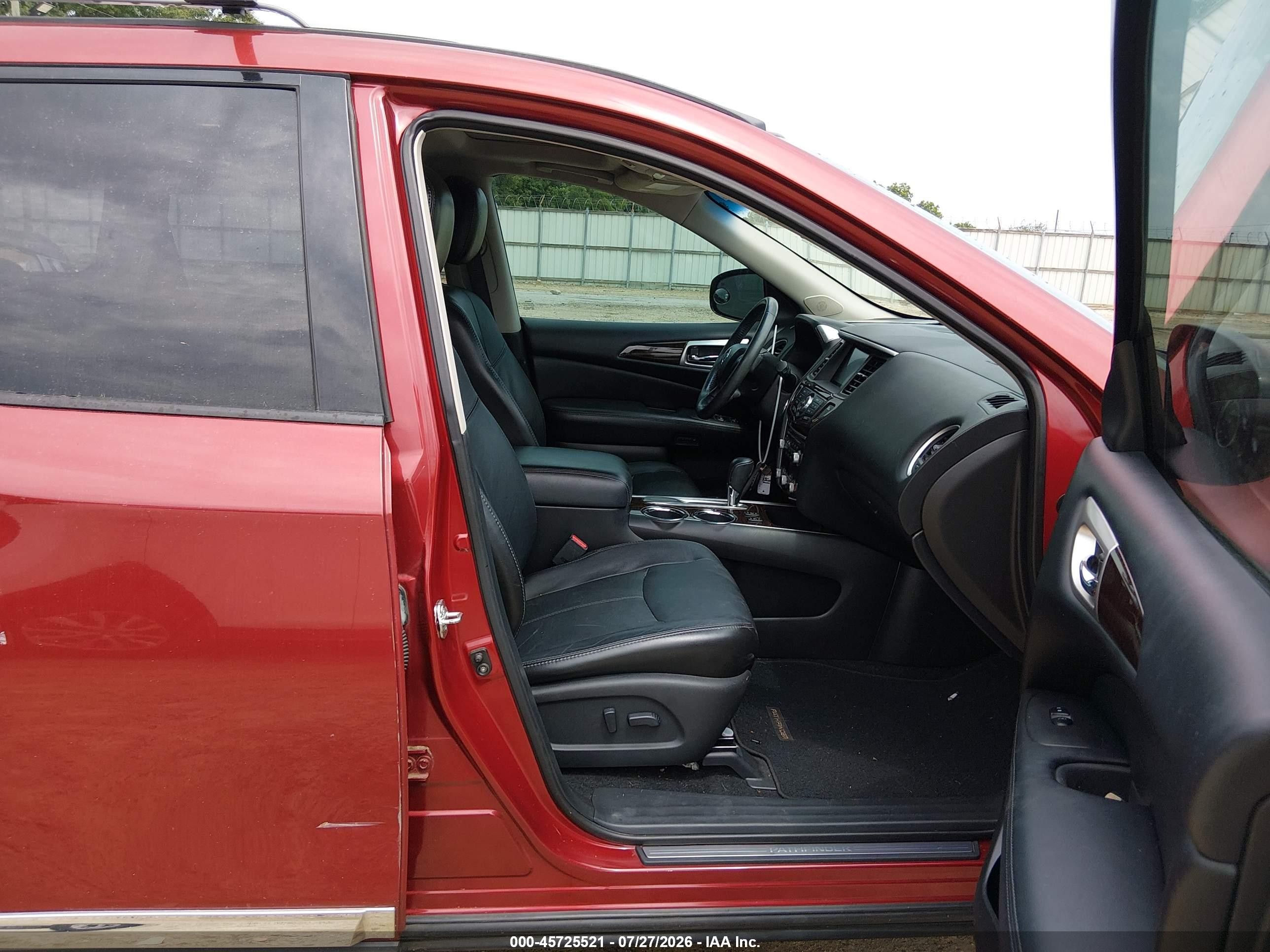 2013 Nissan Pathfinder Sl Red vin: 5N1AR2MN1DC683337