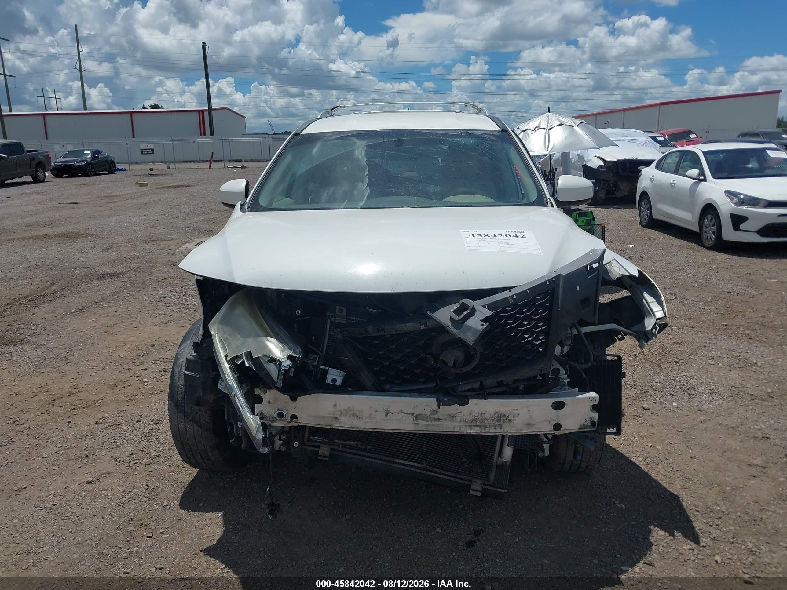 2013 Nissan Pathfinder Sl White vin: 5N1AR2MN1DC686111