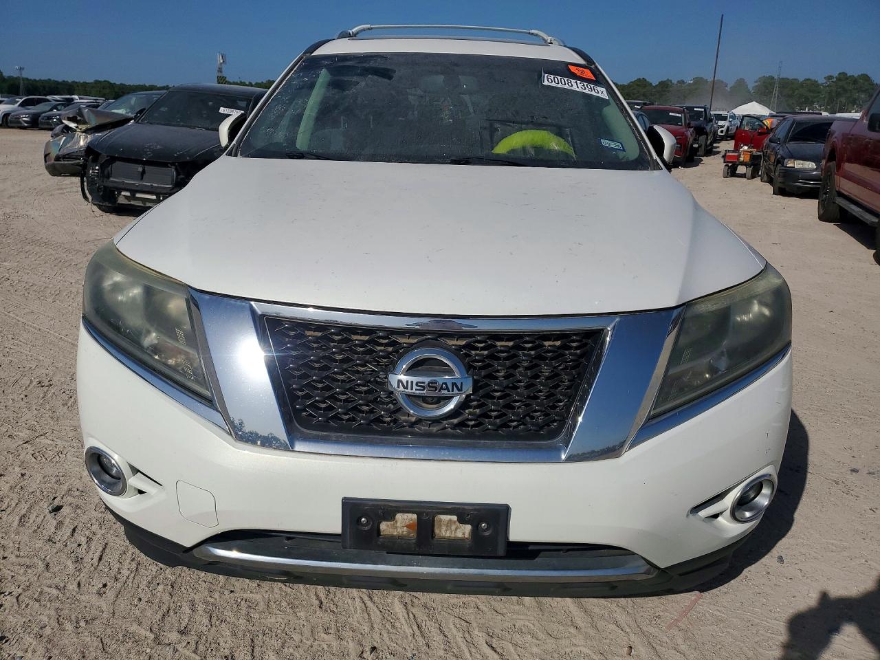 2013 Nissan Pathfinder S White vin: 5N1AR2MN1DC688585