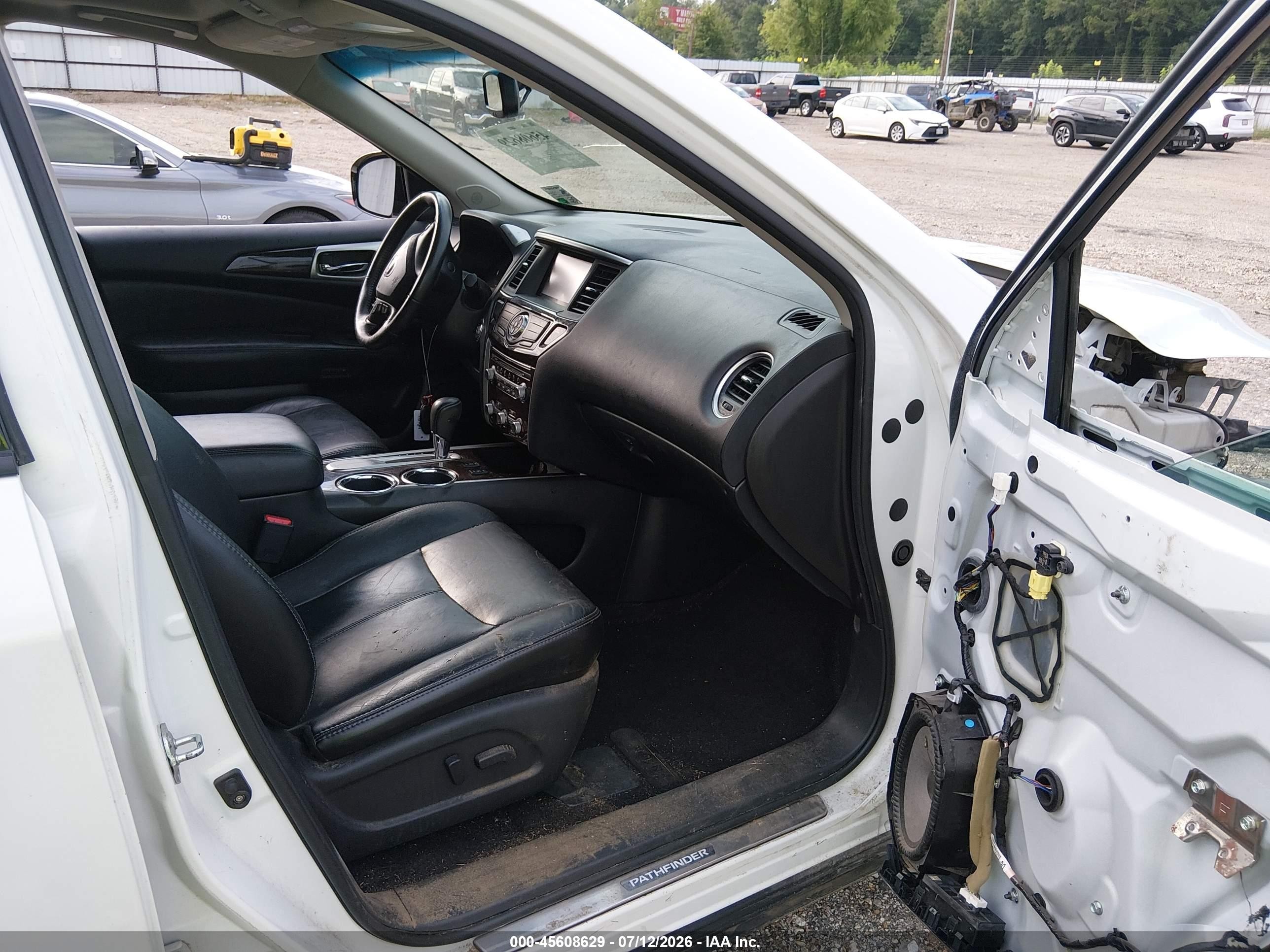 2014 Nissan Pathfinder Sl White vin: 5N1AR2MN1EC602063