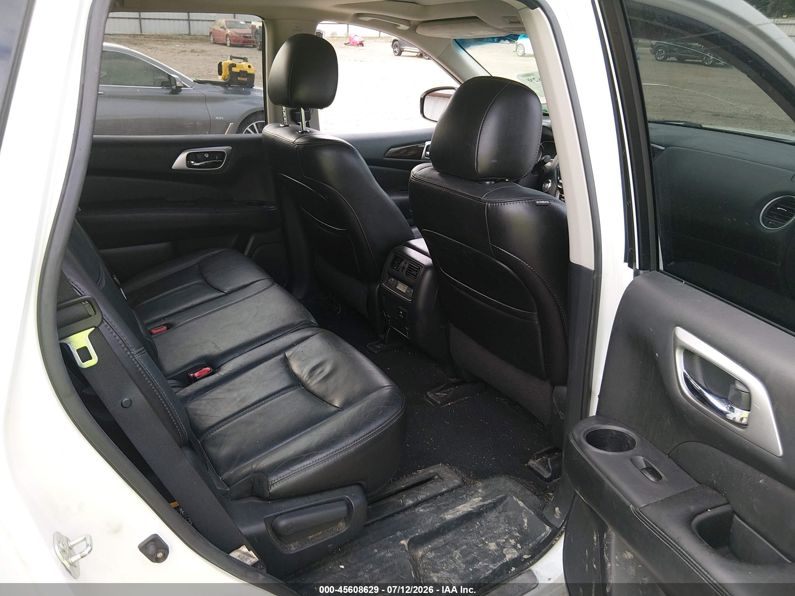 2014 Nissan Pathfinder Sl White vin: 5N1AR2MN1EC602063