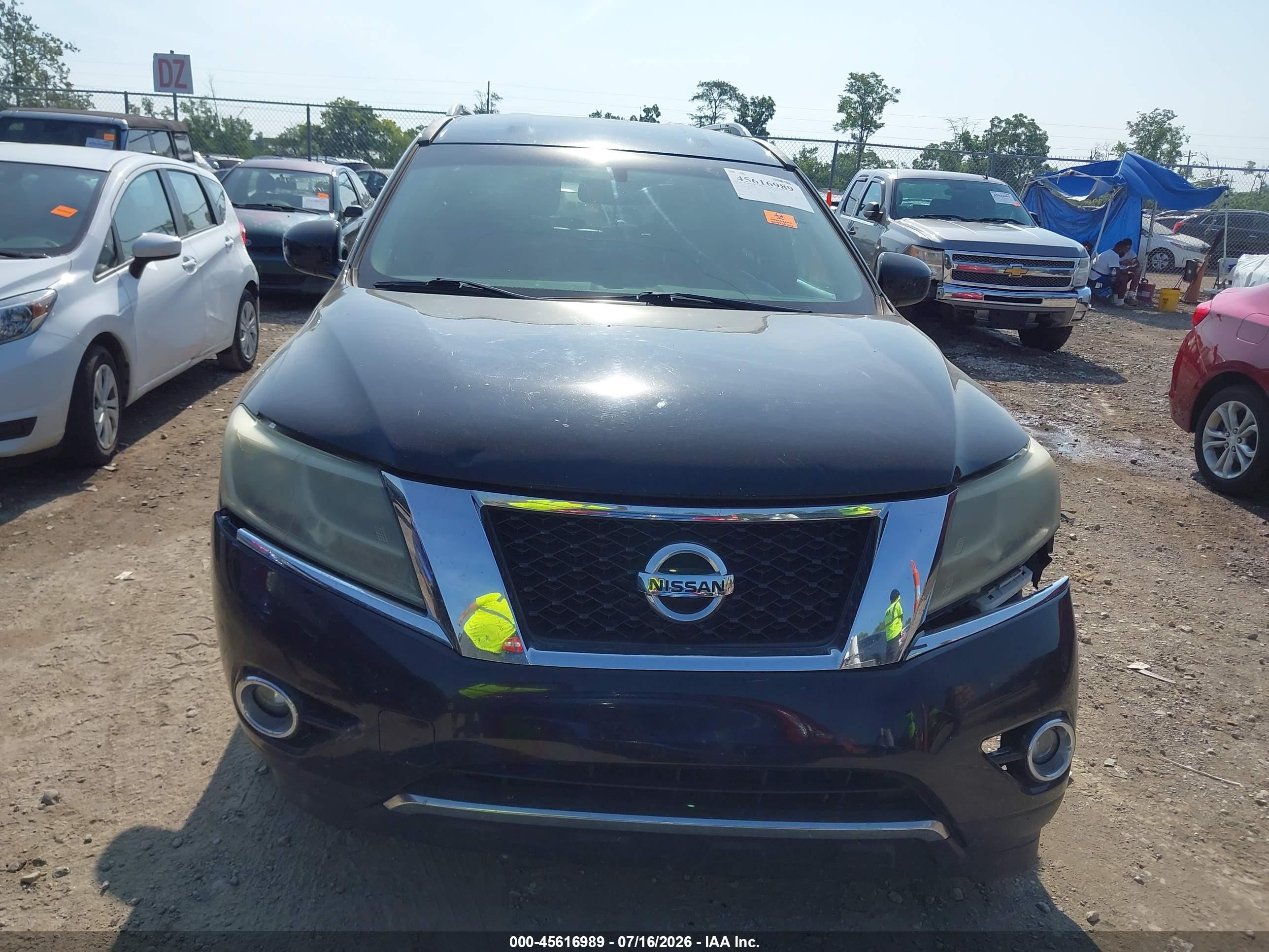 2014 Nissan Pathfinder Sl Black vin: 5N1AR2MN1EC633054