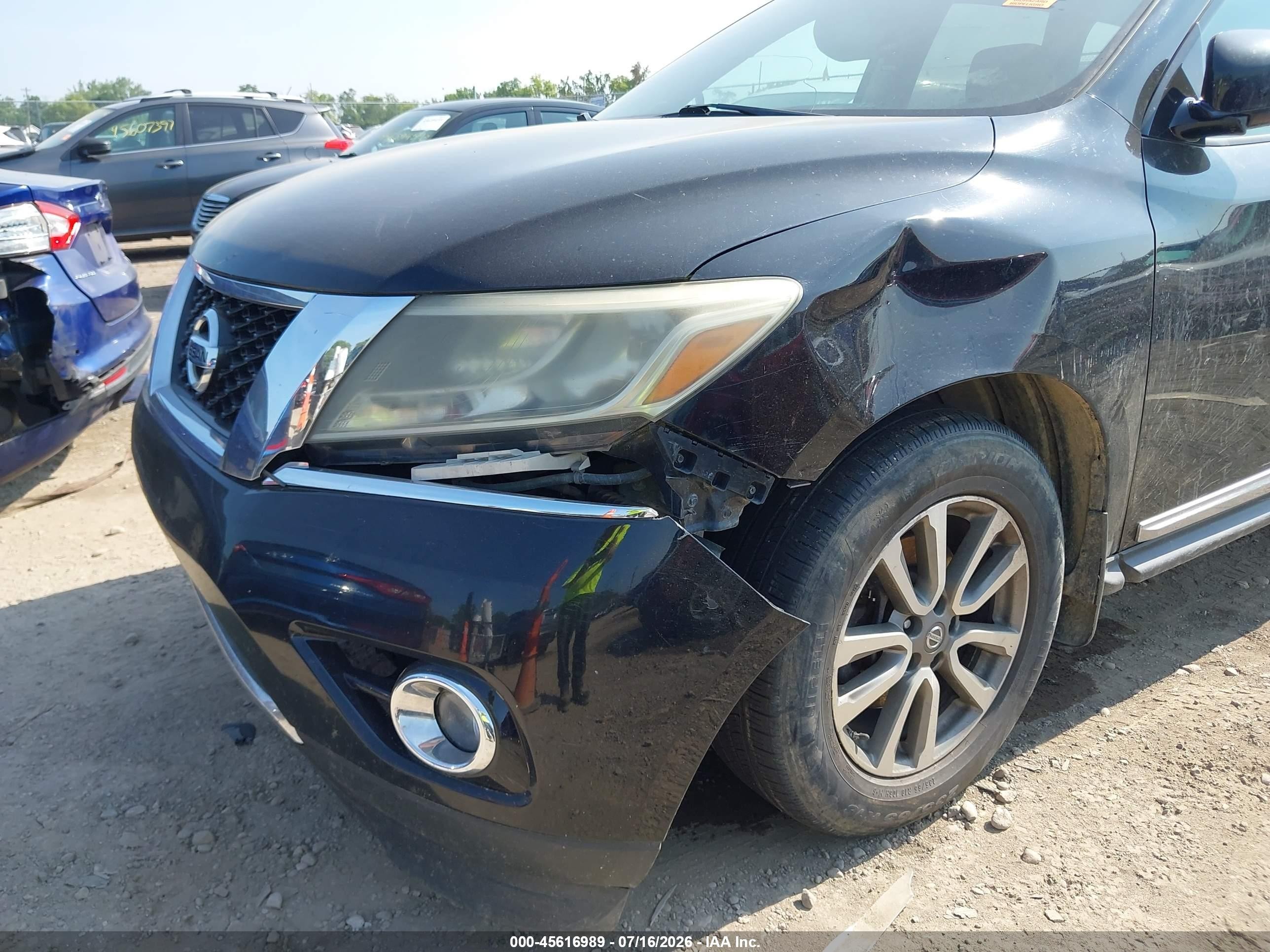 2014 Nissan Pathfinder Sl Black vin: 5N1AR2MN1EC633054