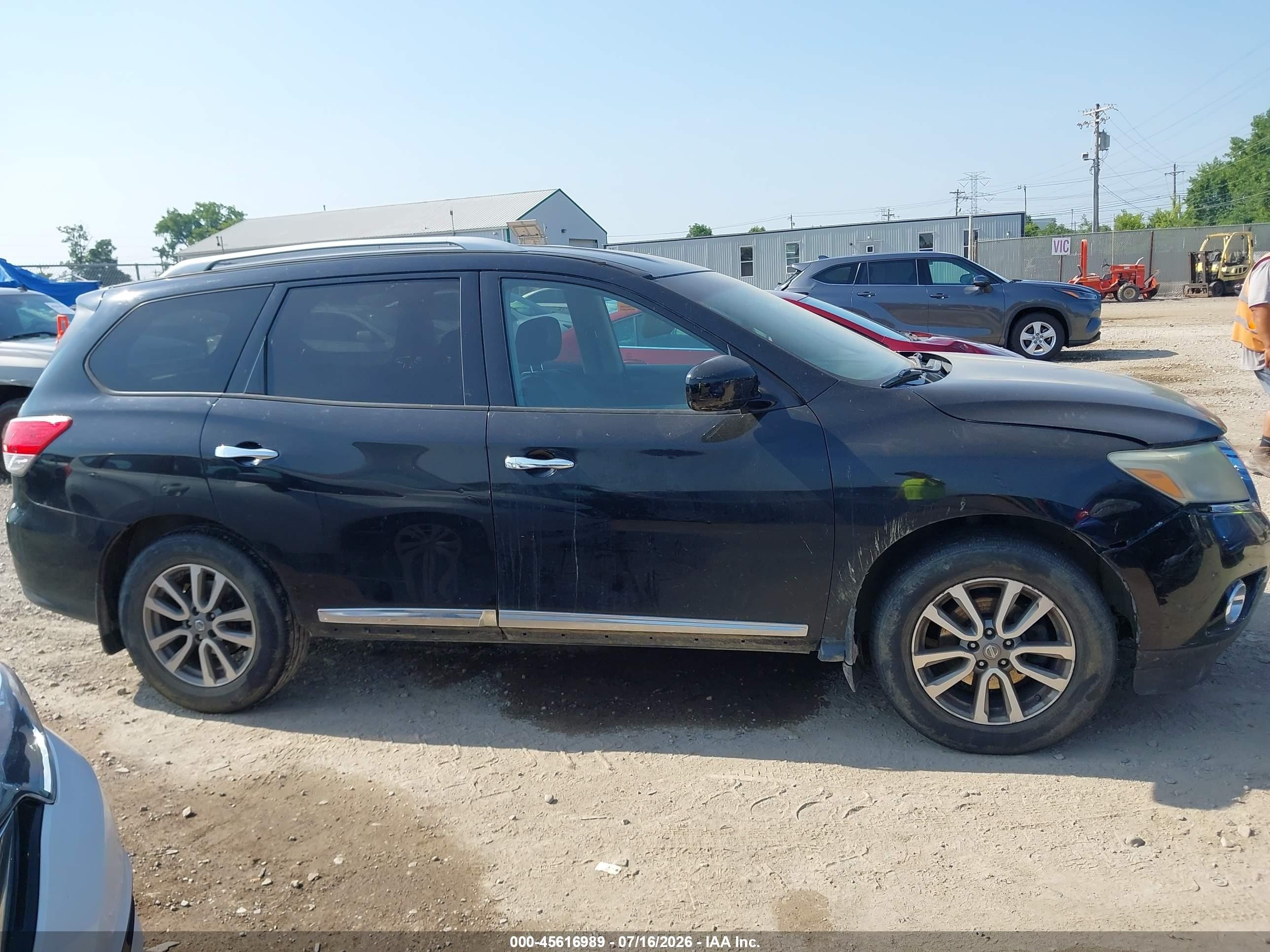 2014 Nissan Pathfinder Sl Black vin: 5N1AR2MN1EC633054