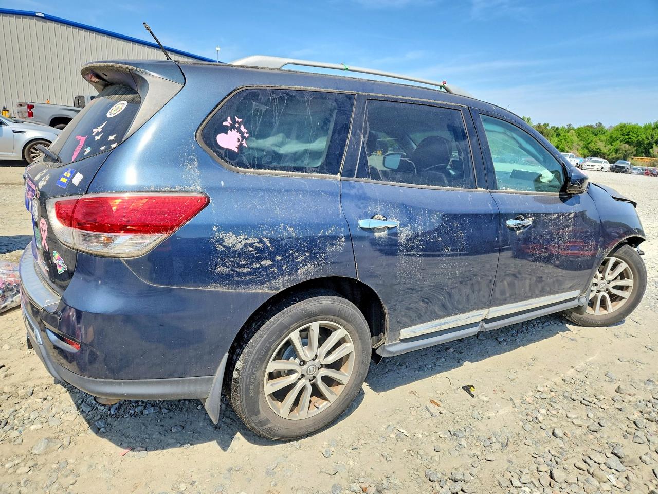 2014 Nissan Pathfinder S Blue vin: 5N1AR2MN1EC637590
