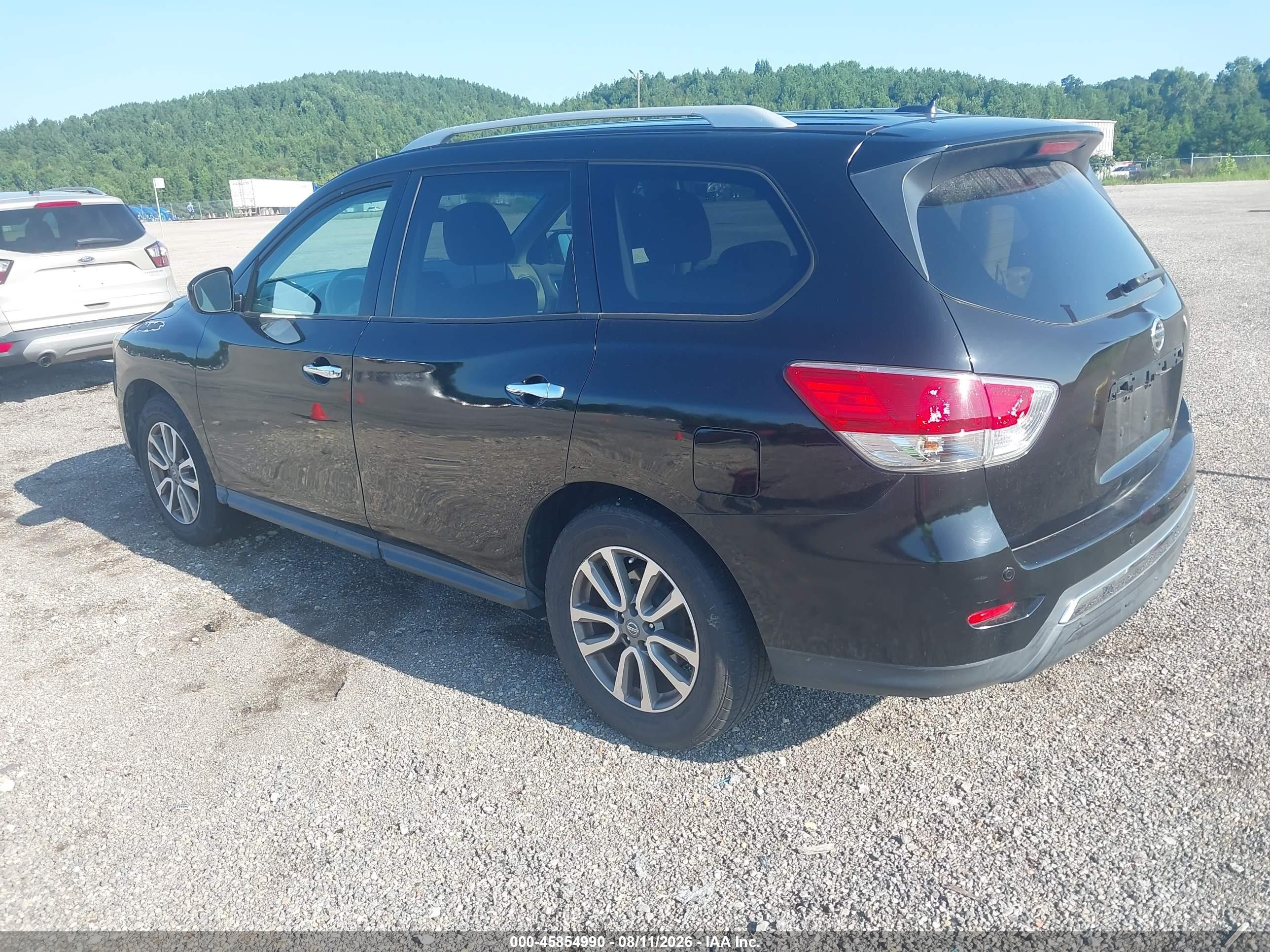 2014 Nissan Pathfinder Sv Black vin: 5N1AR2MN1EC647875
