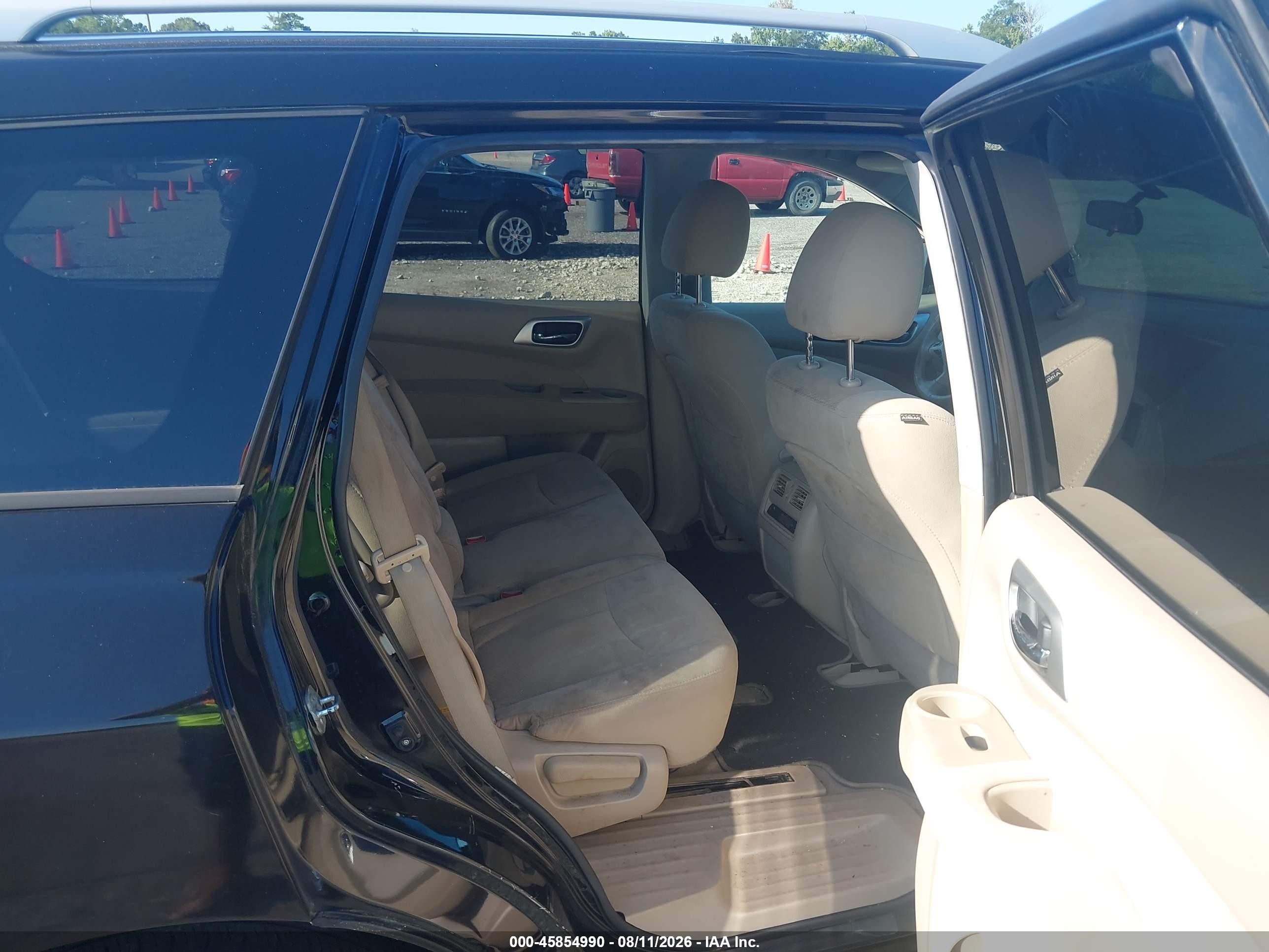 2014 Nissan Pathfinder Sv Black vin: 5N1AR2MN1EC647875
