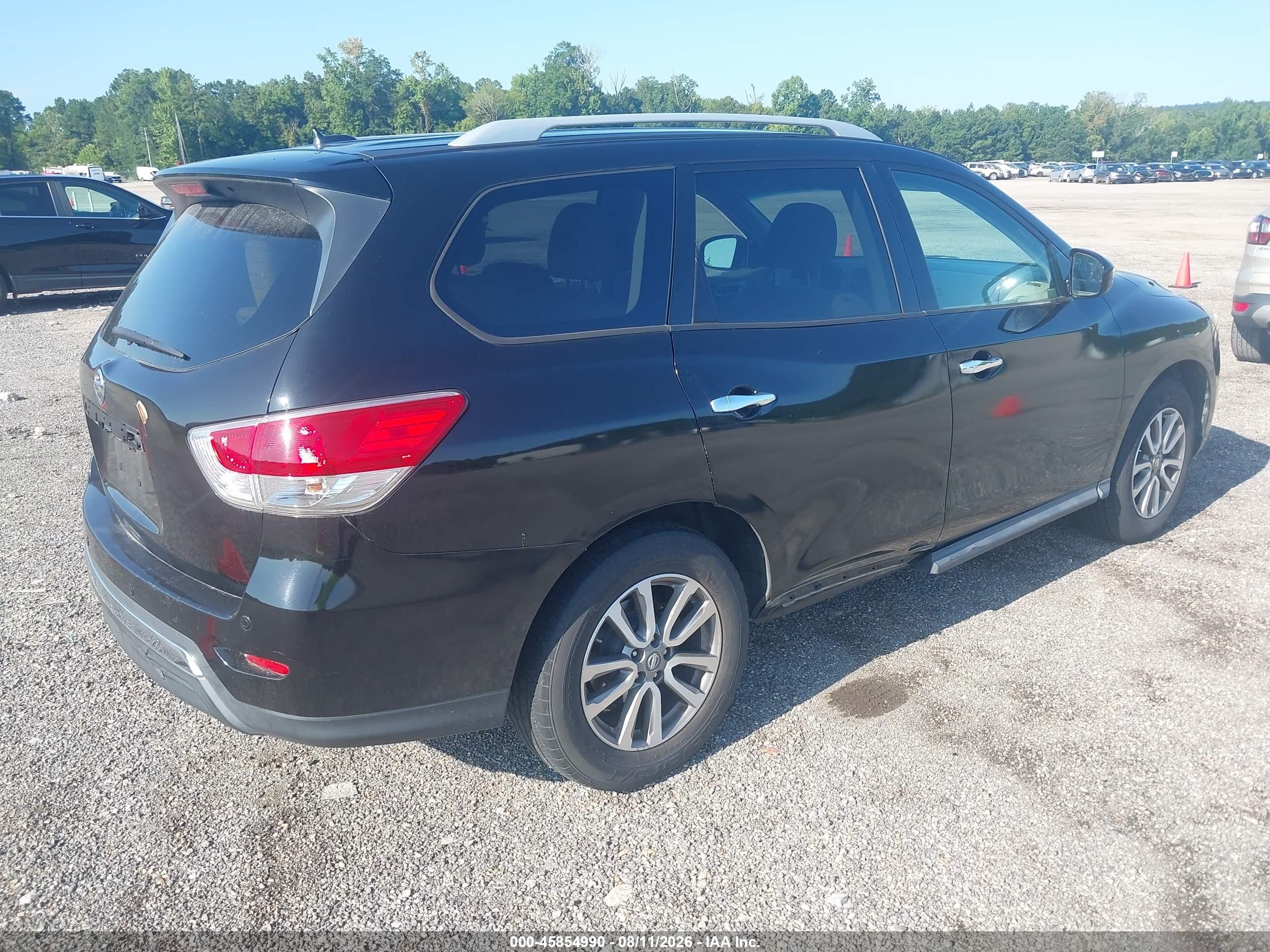 2014 Nissan Pathfinder Sv Black vin: 5N1AR2MN1EC647875