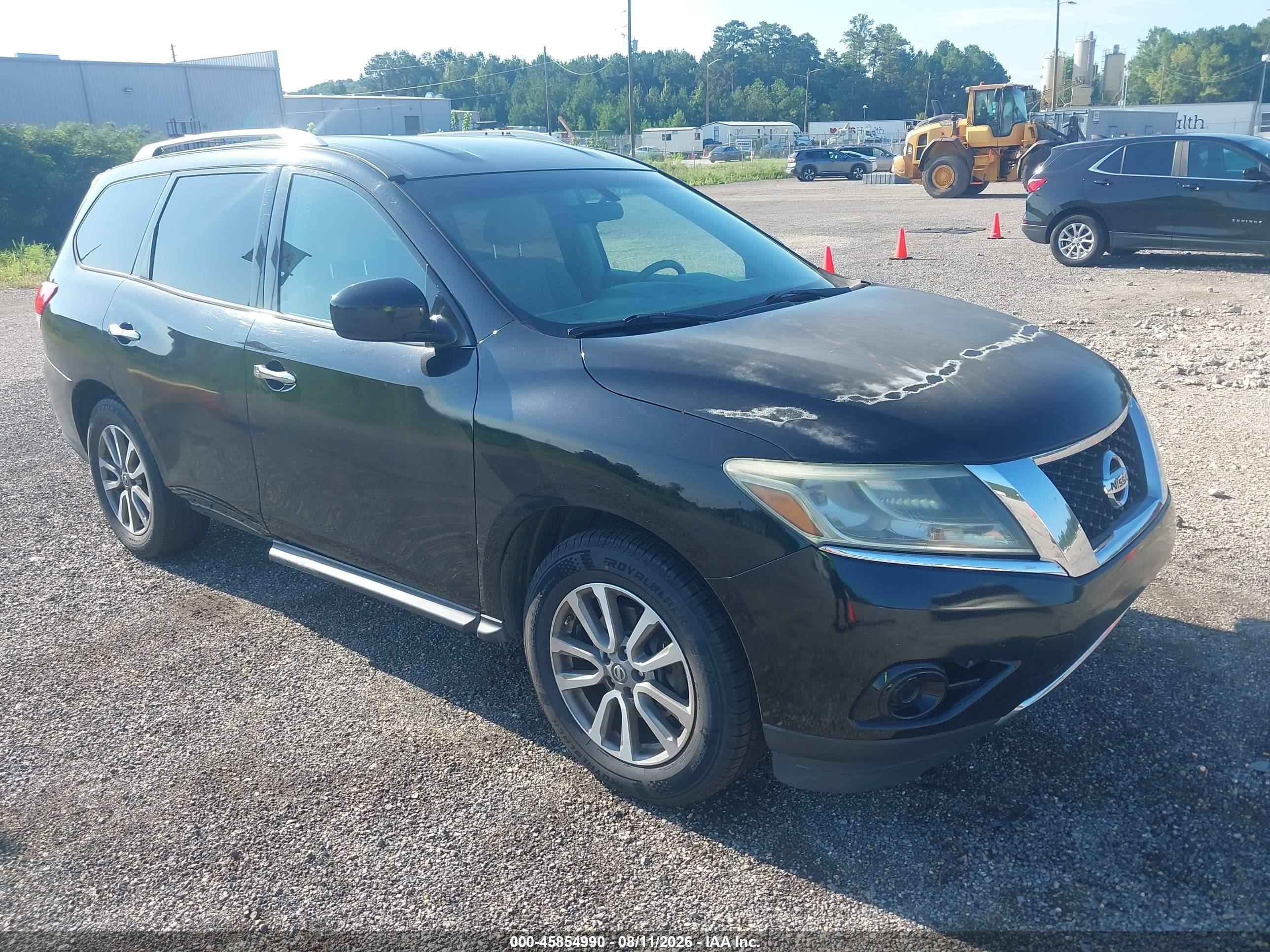 2014 Nissan Pathfinder Sv Black vin: 5N1AR2MN1EC647875