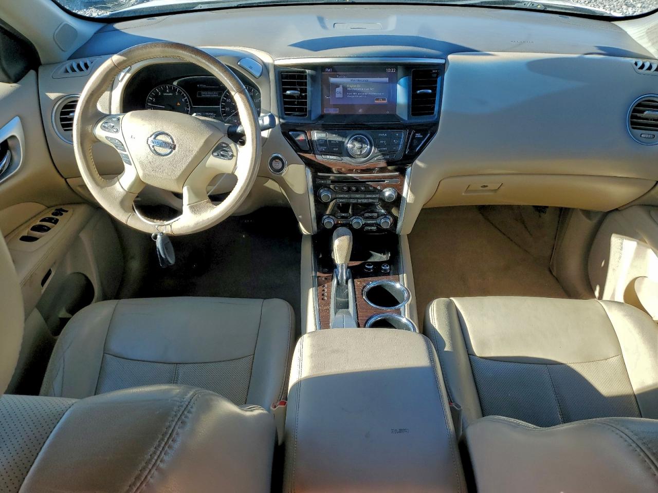 2014 Nissan Pathfinder S White vin: 5N1AR2MN1EC652218