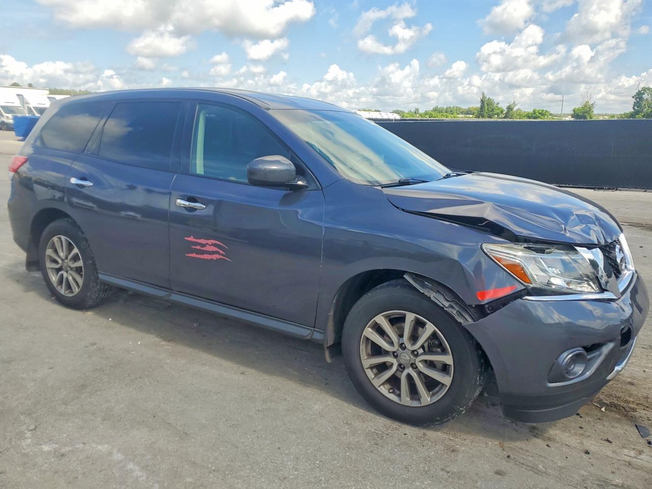 2014 Nissan Pathfinder S Gray vin: 5N1AR2MN1EC675935