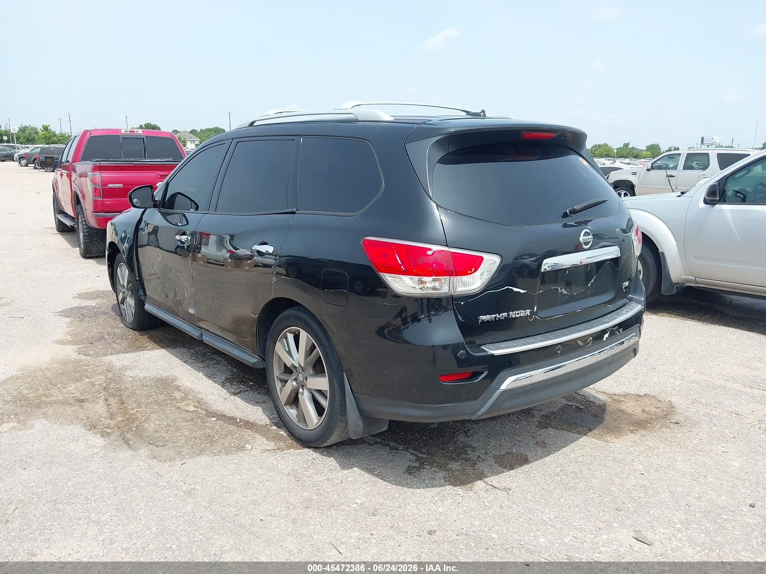 2014 Nissan Pathfinder Sv Black vin: 5N1AR2MN1EC692959