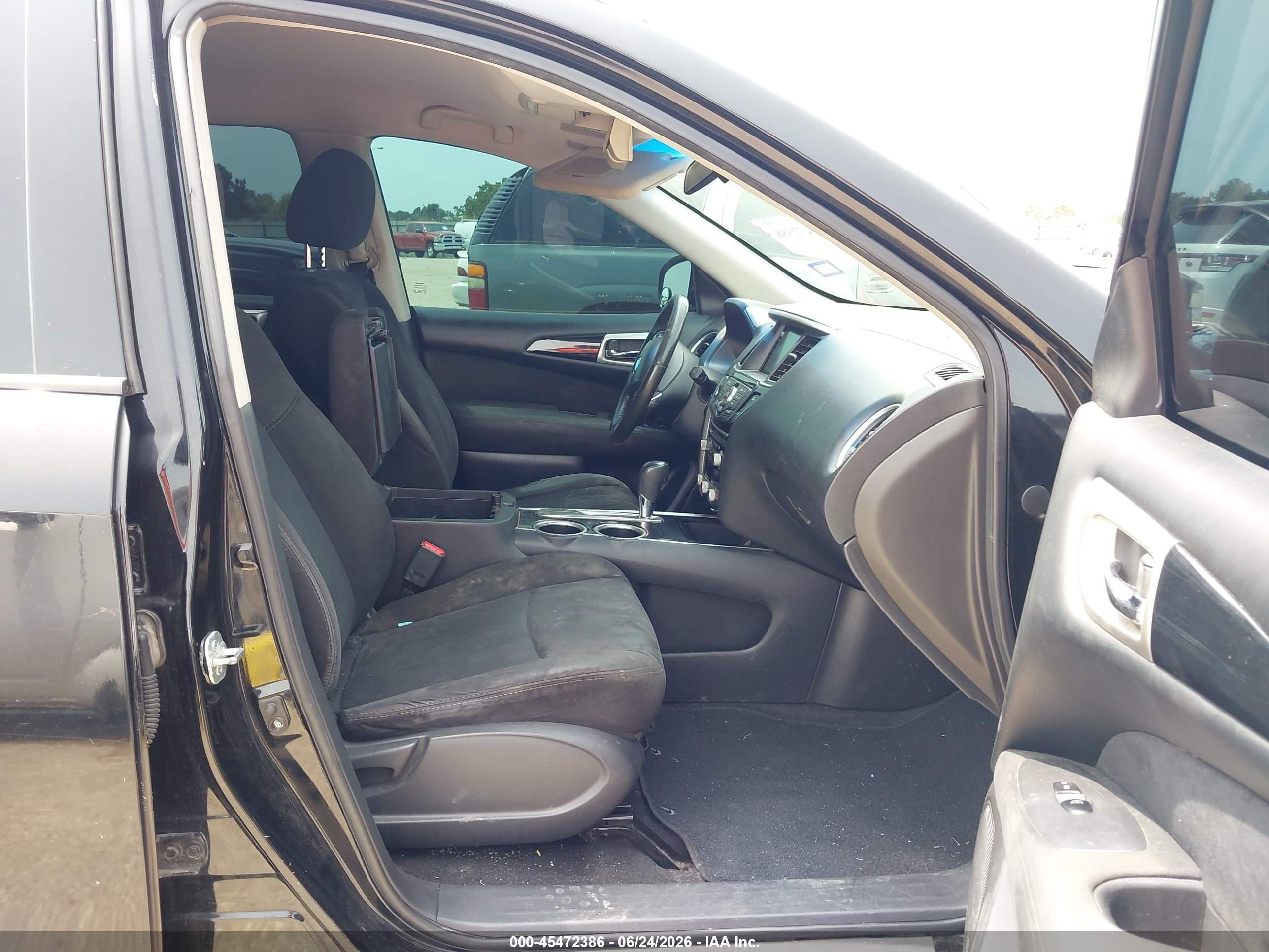 2014 Nissan Pathfinder Sv Black vin: 5N1AR2MN1EC692959