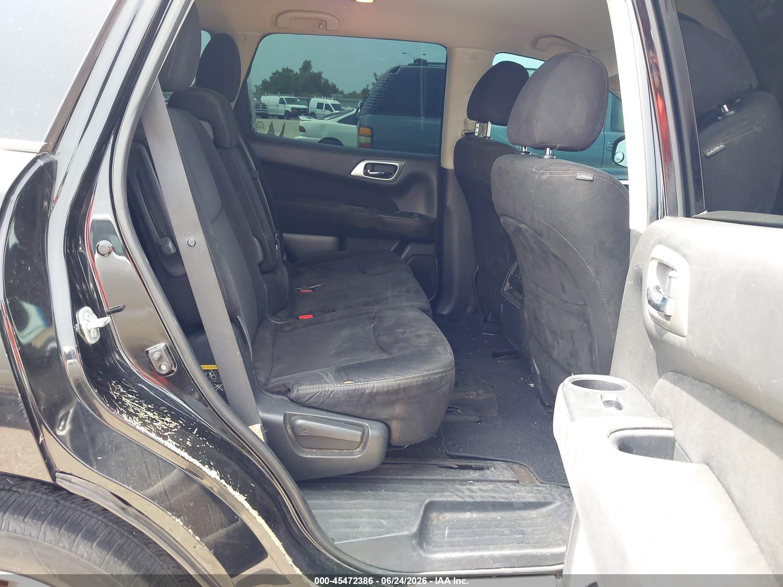 2014 Nissan Pathfinder Sv Black vin: 5N1AR2MN1EC692959