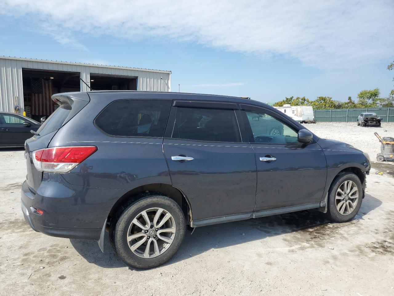 2014 Nissan Pathfinder S Blue vin: 5N1AR2MN1EC699099