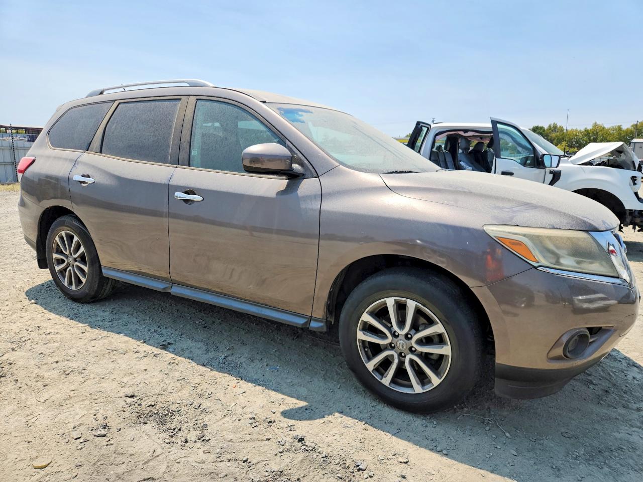 2014 Nissan Pathfinder Sv Gray vin: 5N1AR2MN1EC701577
