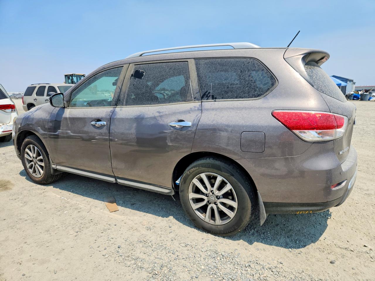 2014 Nissan Pathfinder Sv Gray vin: 5N1AR2MN1EC701577