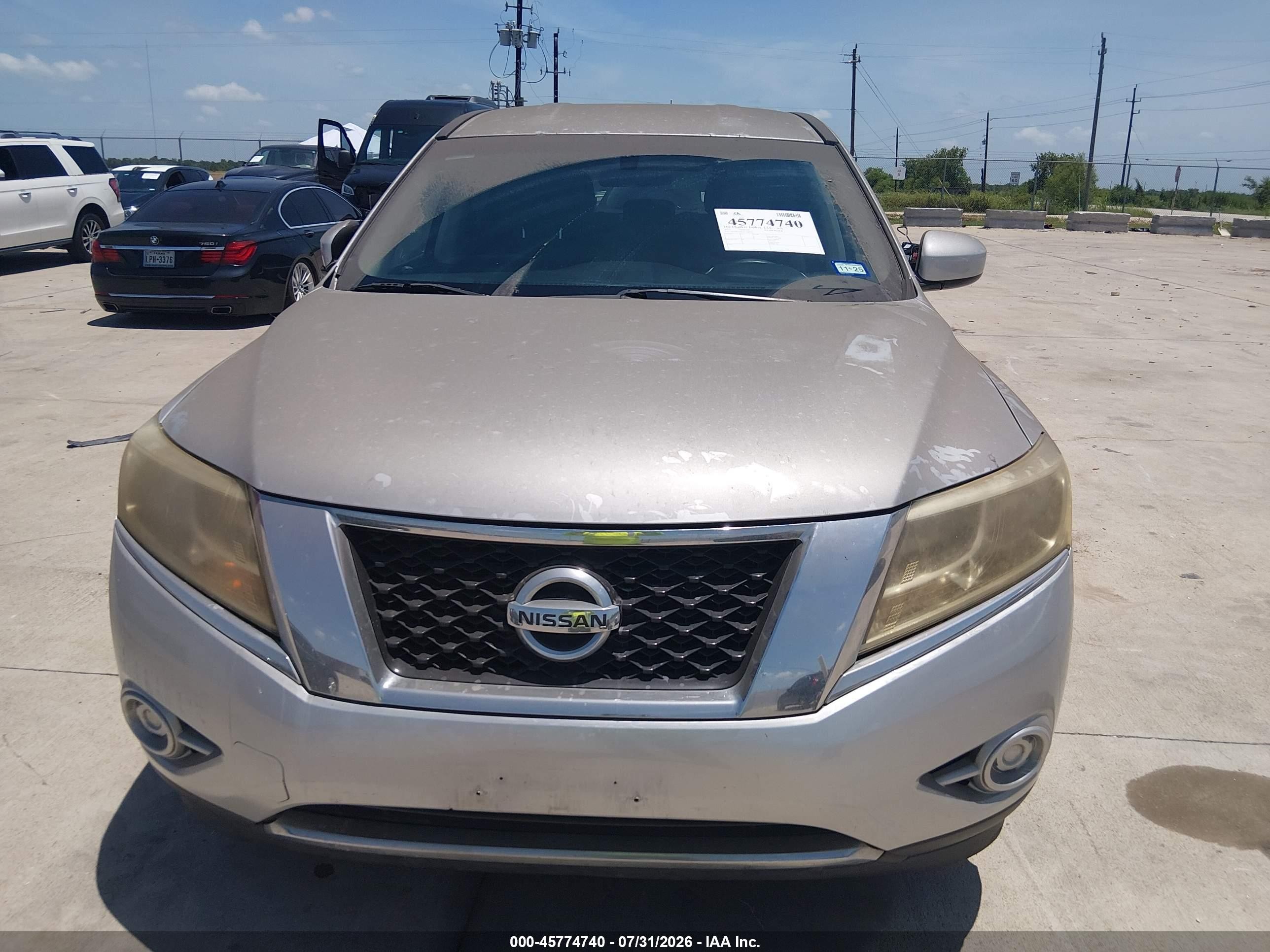 2014 Nissan Pathfinder S Серебряный vin: 5N1AR2MN1EC718072