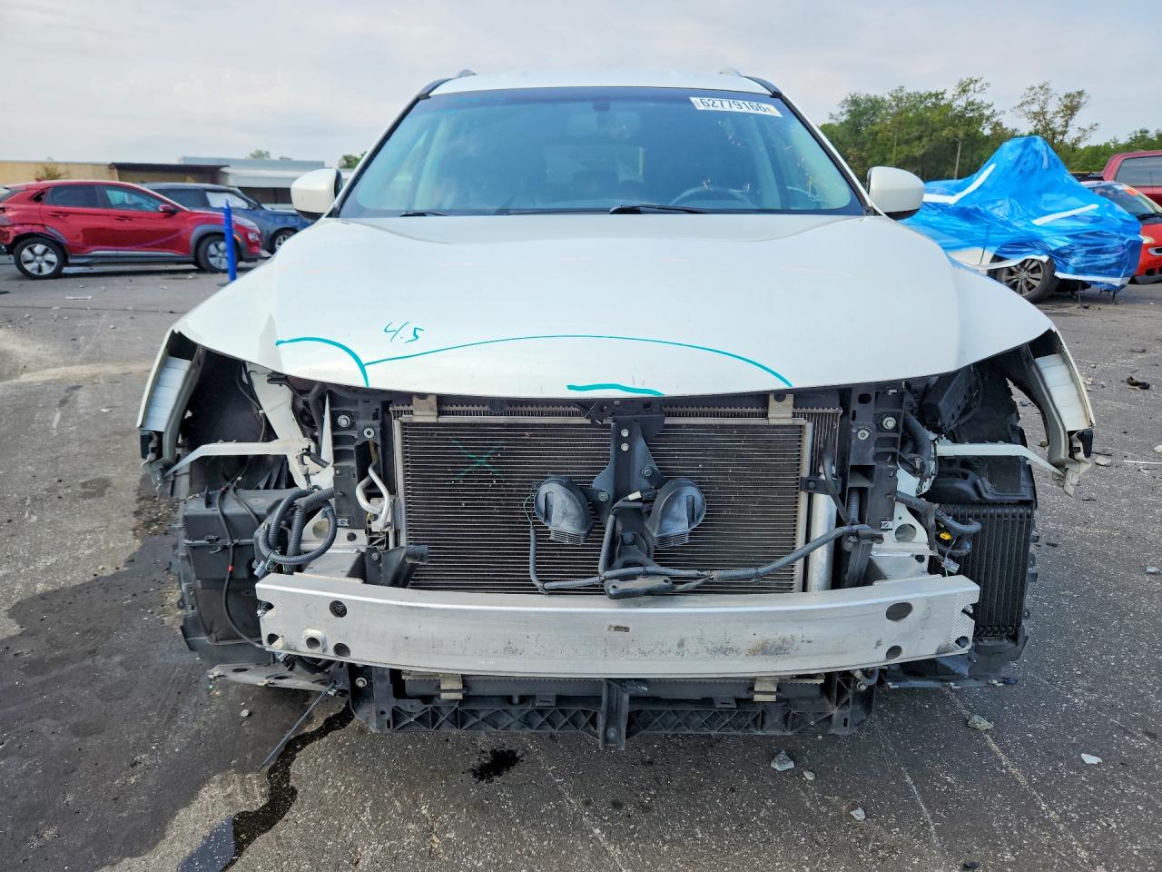 2014 Nissan Pathfinder Sl White vin: 5N1AR2MN1EC727189