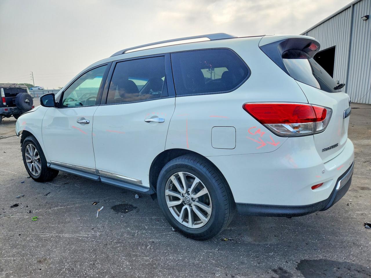 2014 Nissan Pathfinder Sl White vin: 5N1AR2MN1EC727189