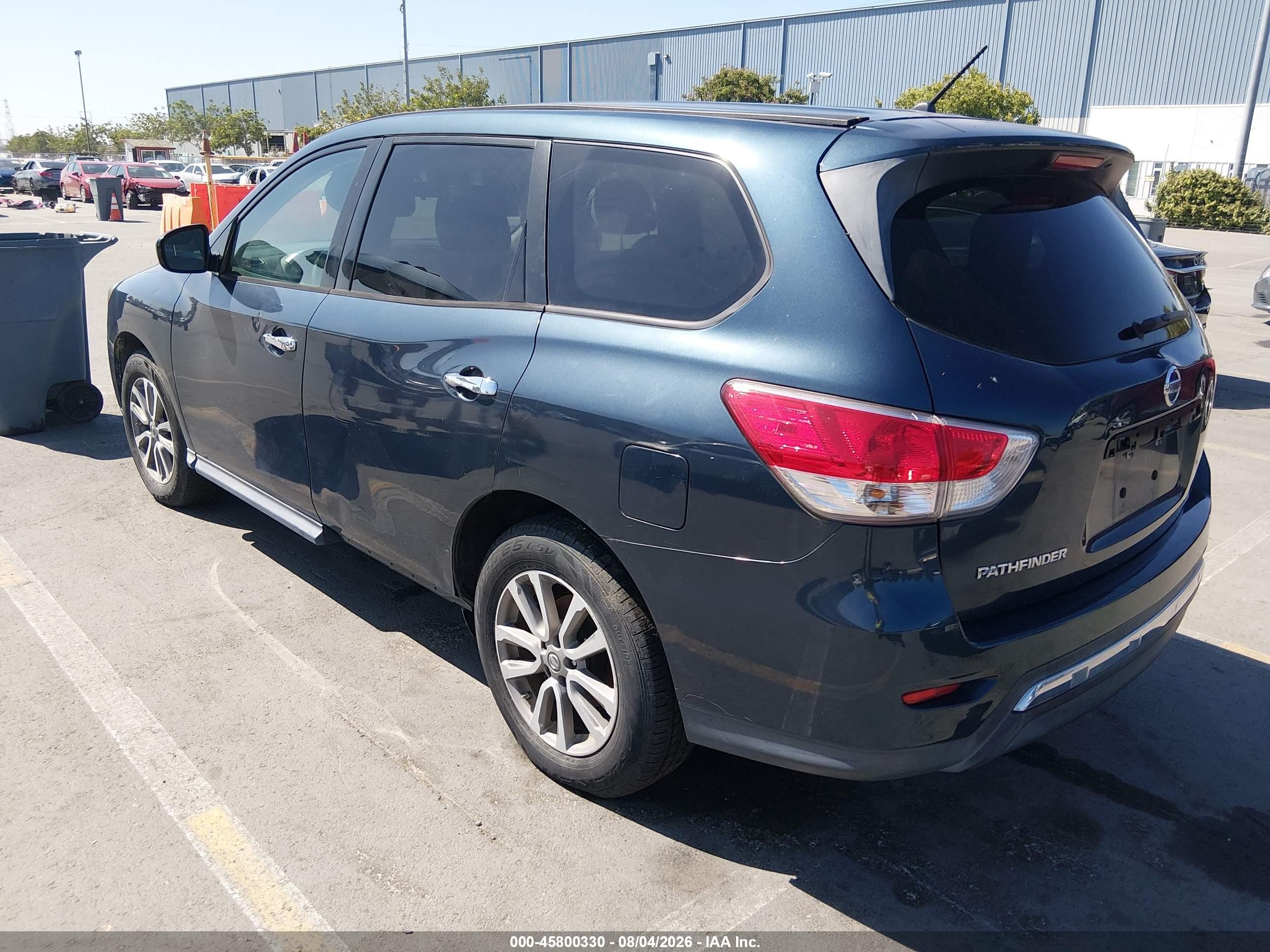 2014 Nissan Pathfinder S Blue vin: 5N1AR2MN1EC730299