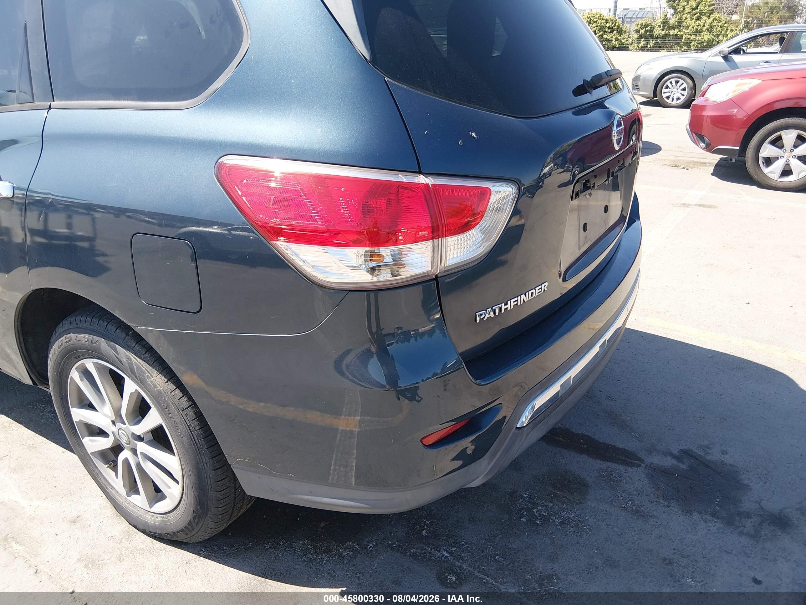2014 Nissan Pathfinder S Blue vin: 5N1AR2MN1EC730299