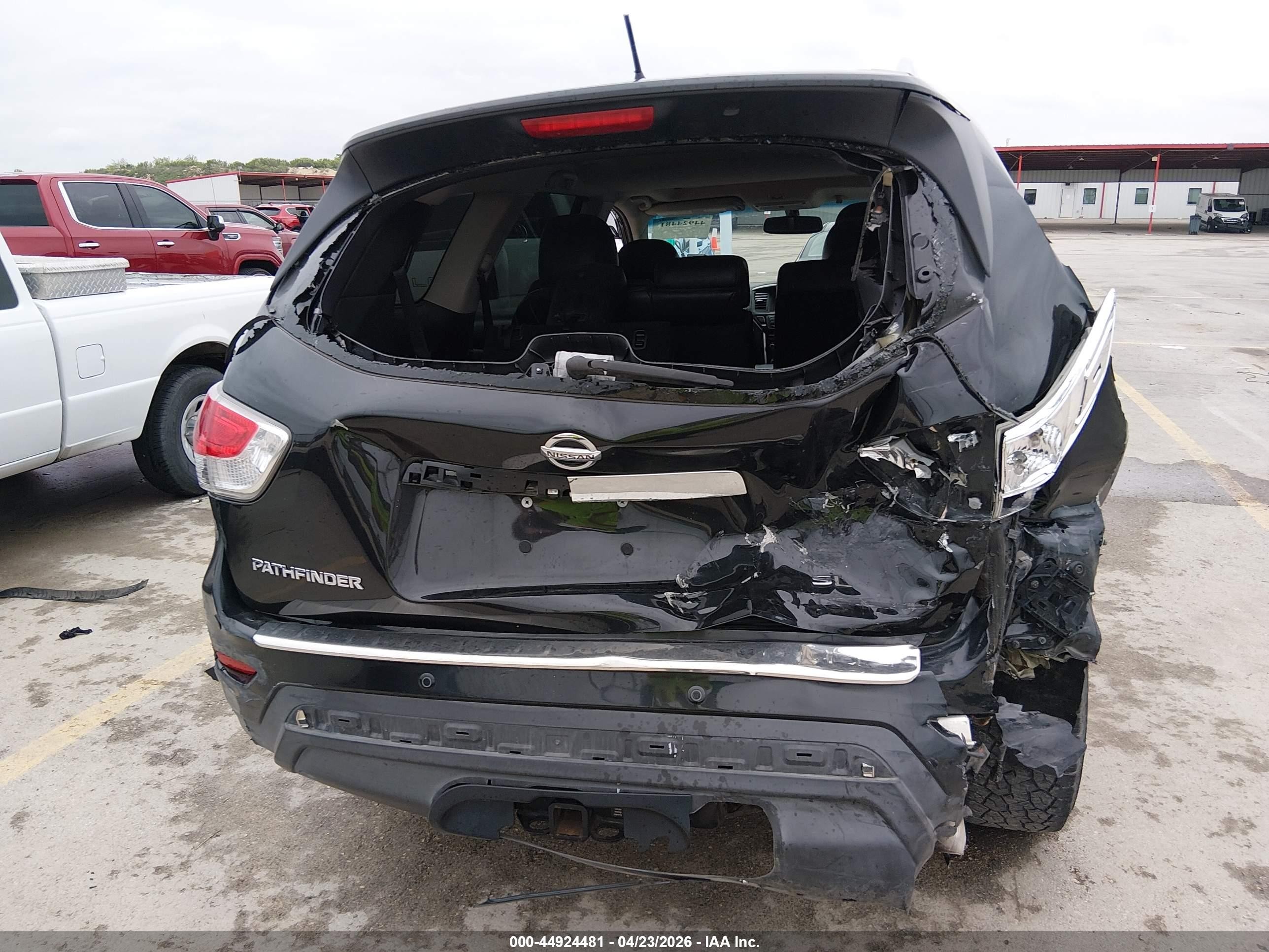2015 Nissan Pathfinder Sl Black vin: 5N1AR2MN1FC602050