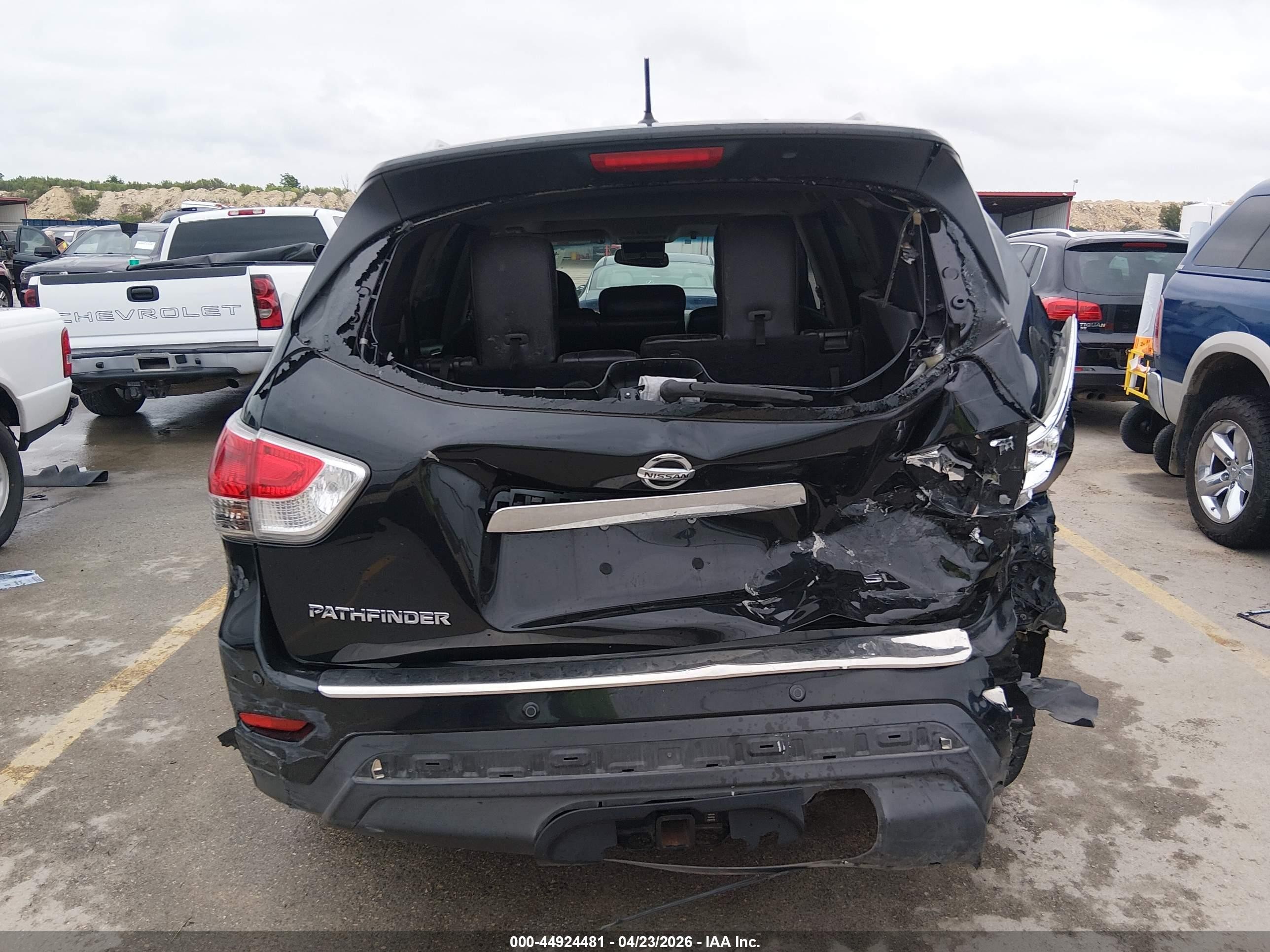 2015 Nissan Pathfinder Sl Black vin: 5N1AR2MN1FC602050