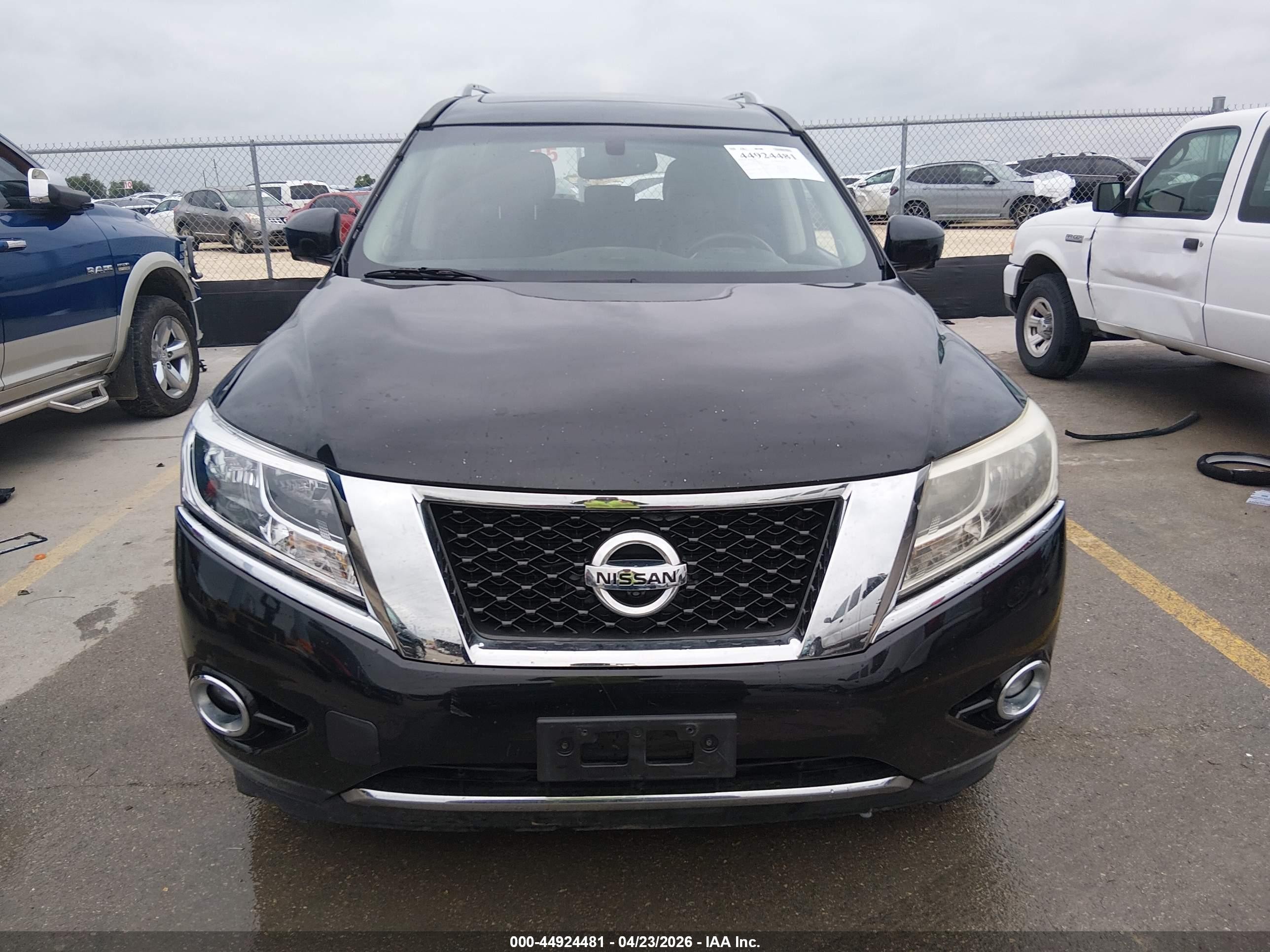 2015 Nissan Pathfinder Sl Black vin: 5N1AR2MN1FC602050
