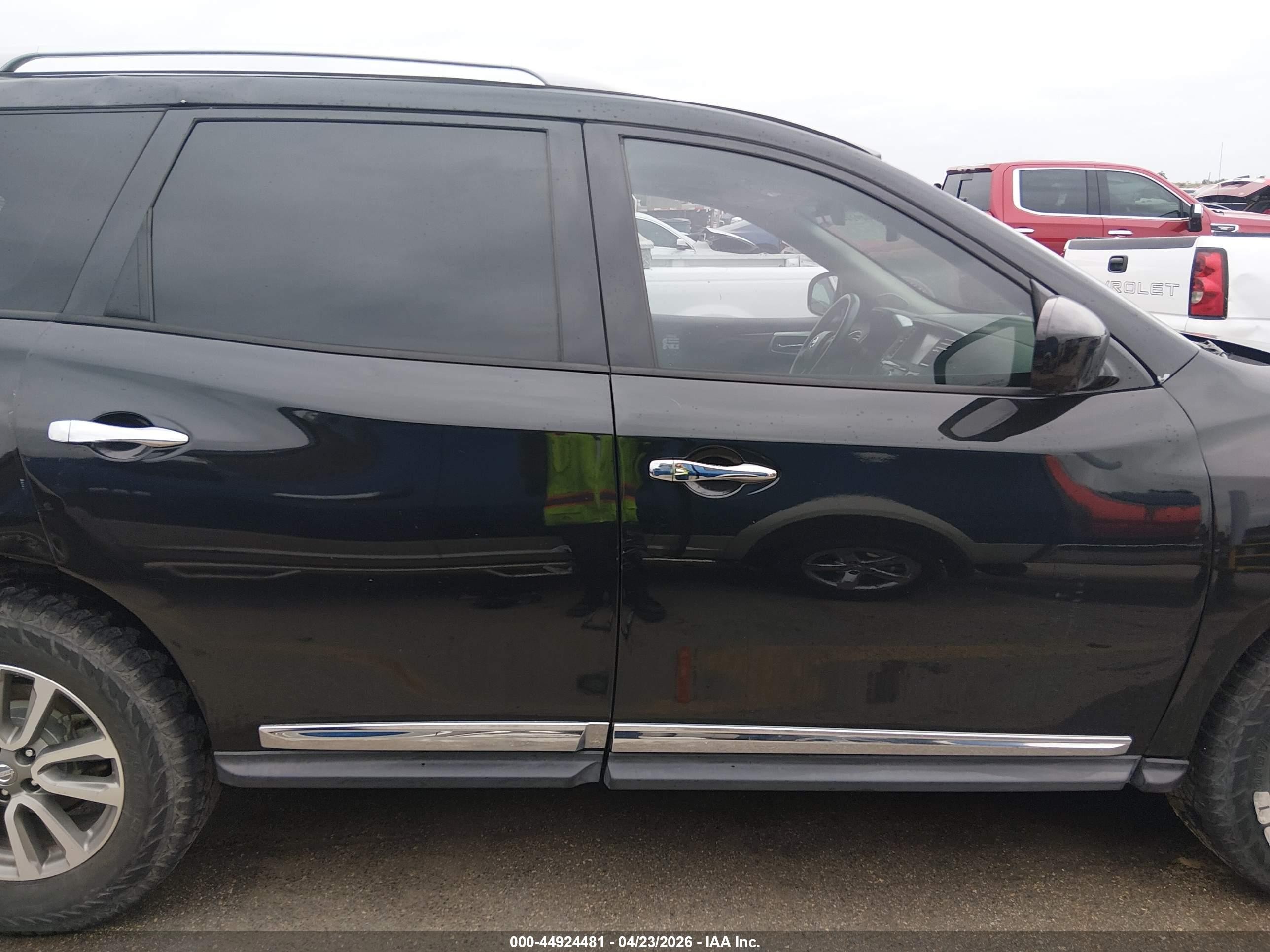 2015 Nissan Pathfinder Sl Black vin: 5N1AR2MN1FC602050