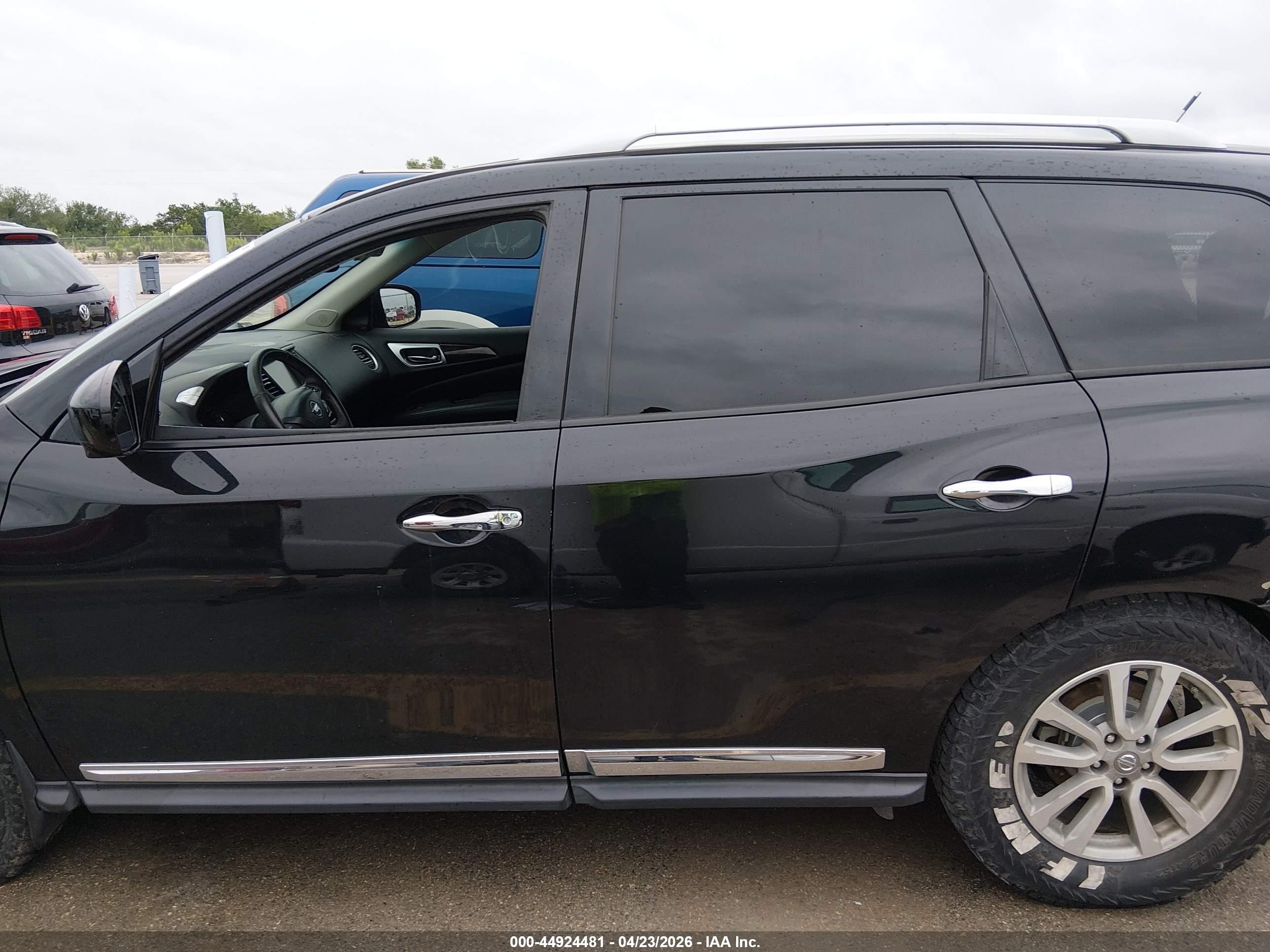 2015 Nissan Pathfinder Sl Black vin: 5N1AR2MN1FC602050