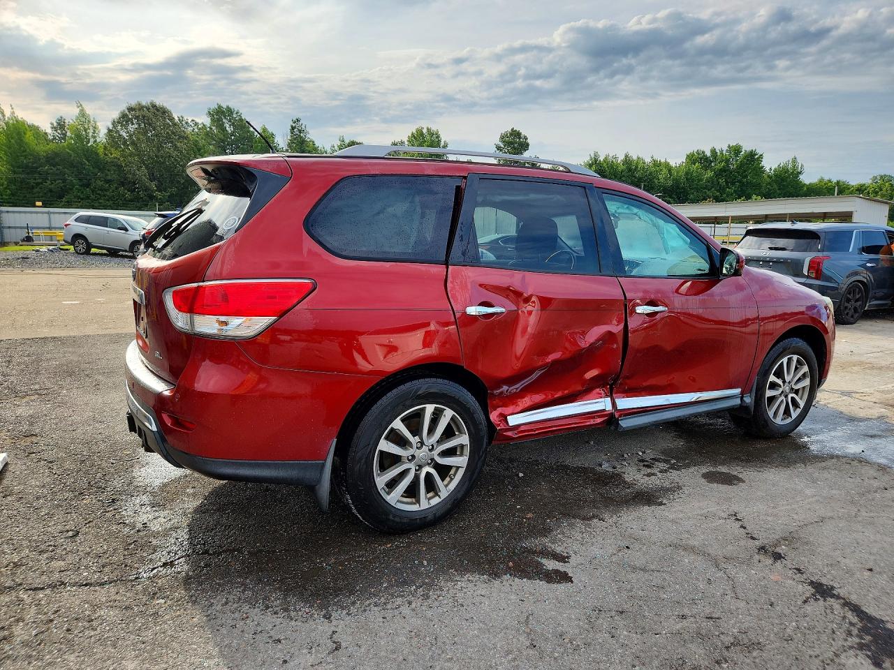 2015 Nissan Pathfinder Sl Burgundy vin: 5N1AR2MN1FC614814