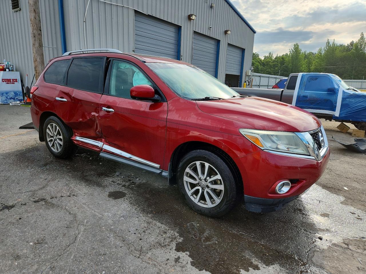 2015 Nissan Pathfinder Sl Burgundy vin: 5N1AR2MN1FC614814