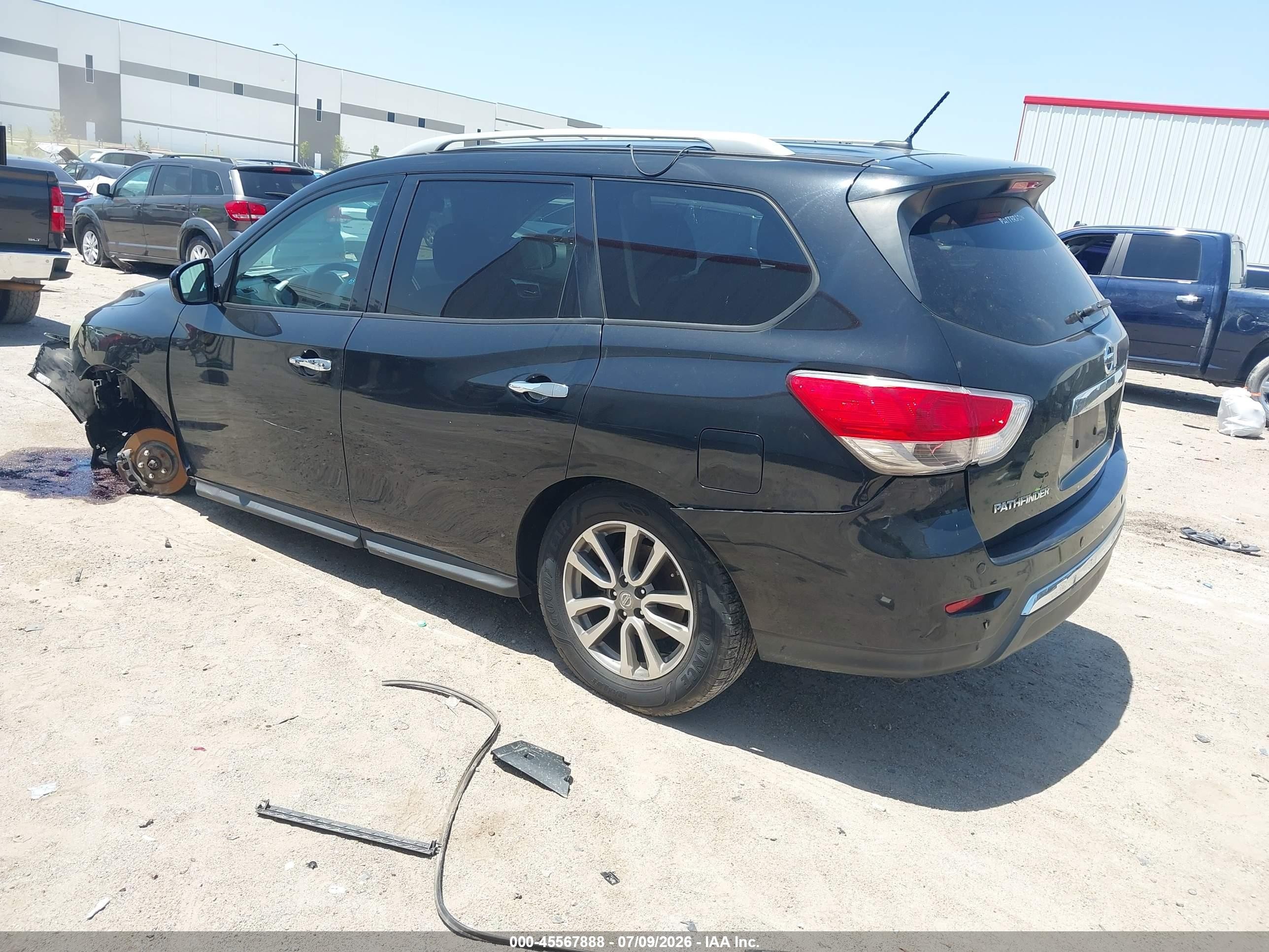 2015 Nissan Pathfinder Platinum/s/sl/sv Black vin: 5N1AR2MN1FC620693