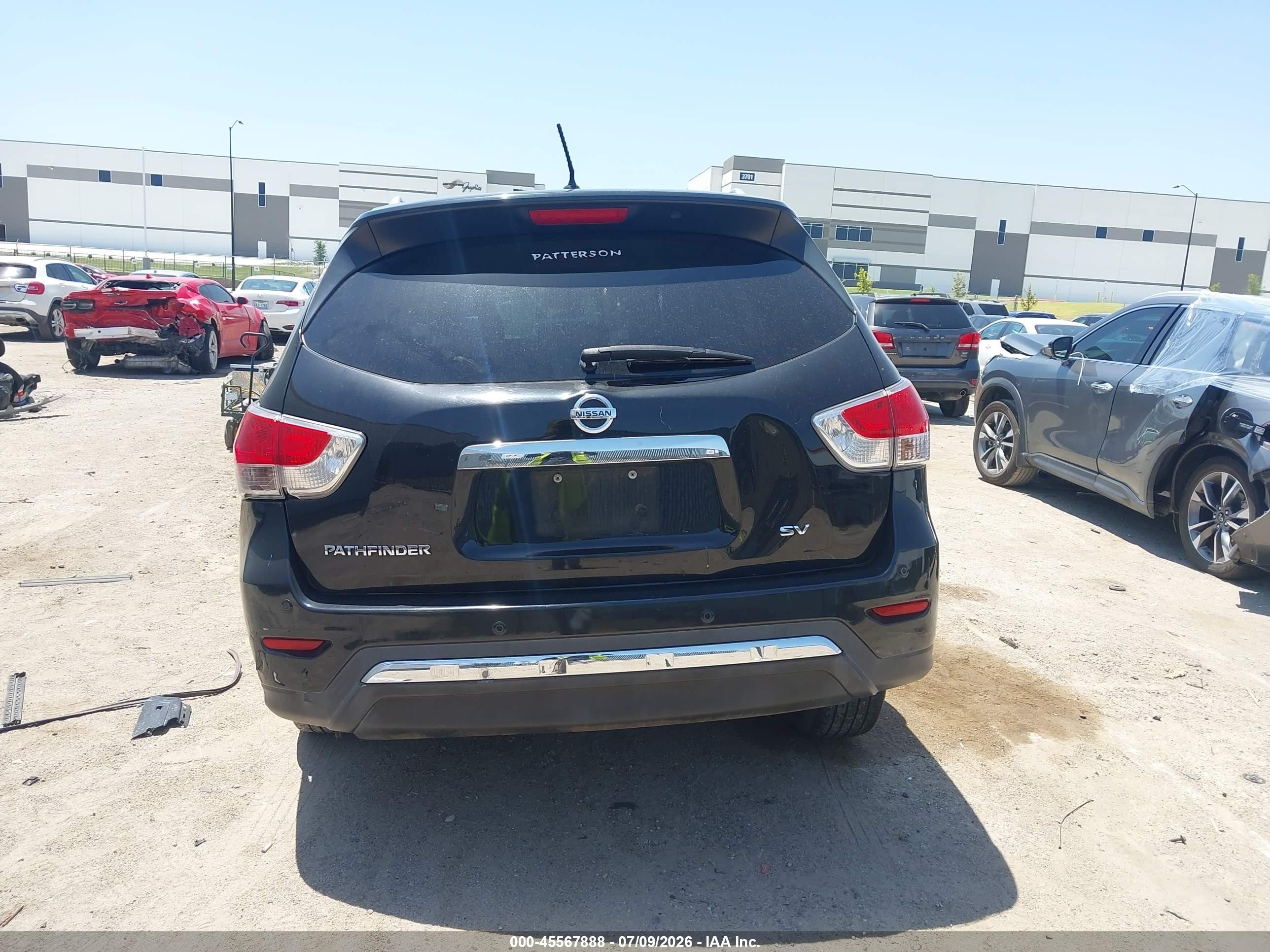 2015 Nissan Pathfinder Platinum/s/sl/sv Black vin: 5N1AR2MN1FC620693