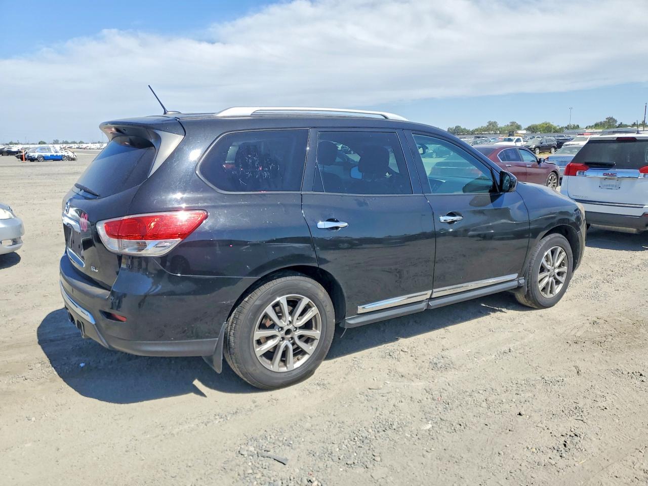 2015 Nissan Pathfinder Sl Black vin: 5N1AR2MN1FC672955