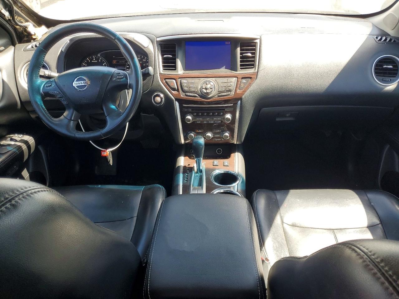 2015 Nissan Pathfinder Sl Black vin: 5N1AR2MN1FC672955