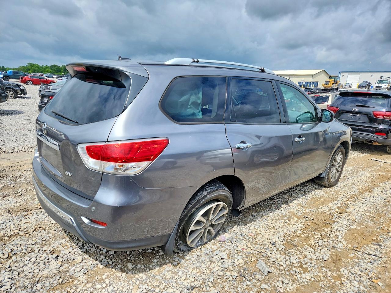 2015 Nissan Pathfinder Sv Gray vin: 5N1AR2MN1FC677010