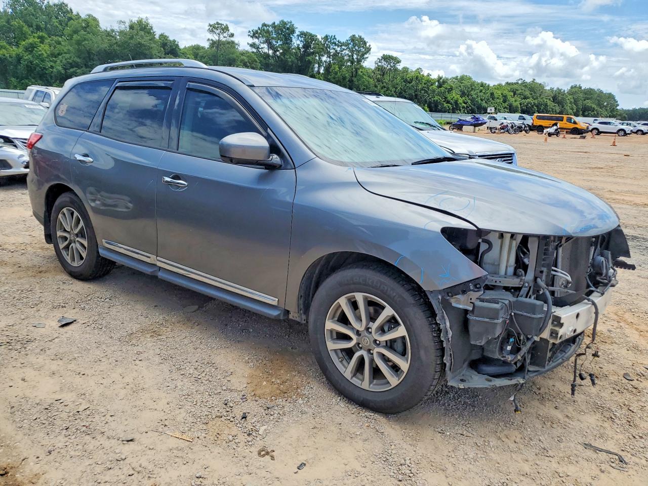 2015 Nissan Pathfinder Sl Gray vin: 5N1AR2MN1FC683454