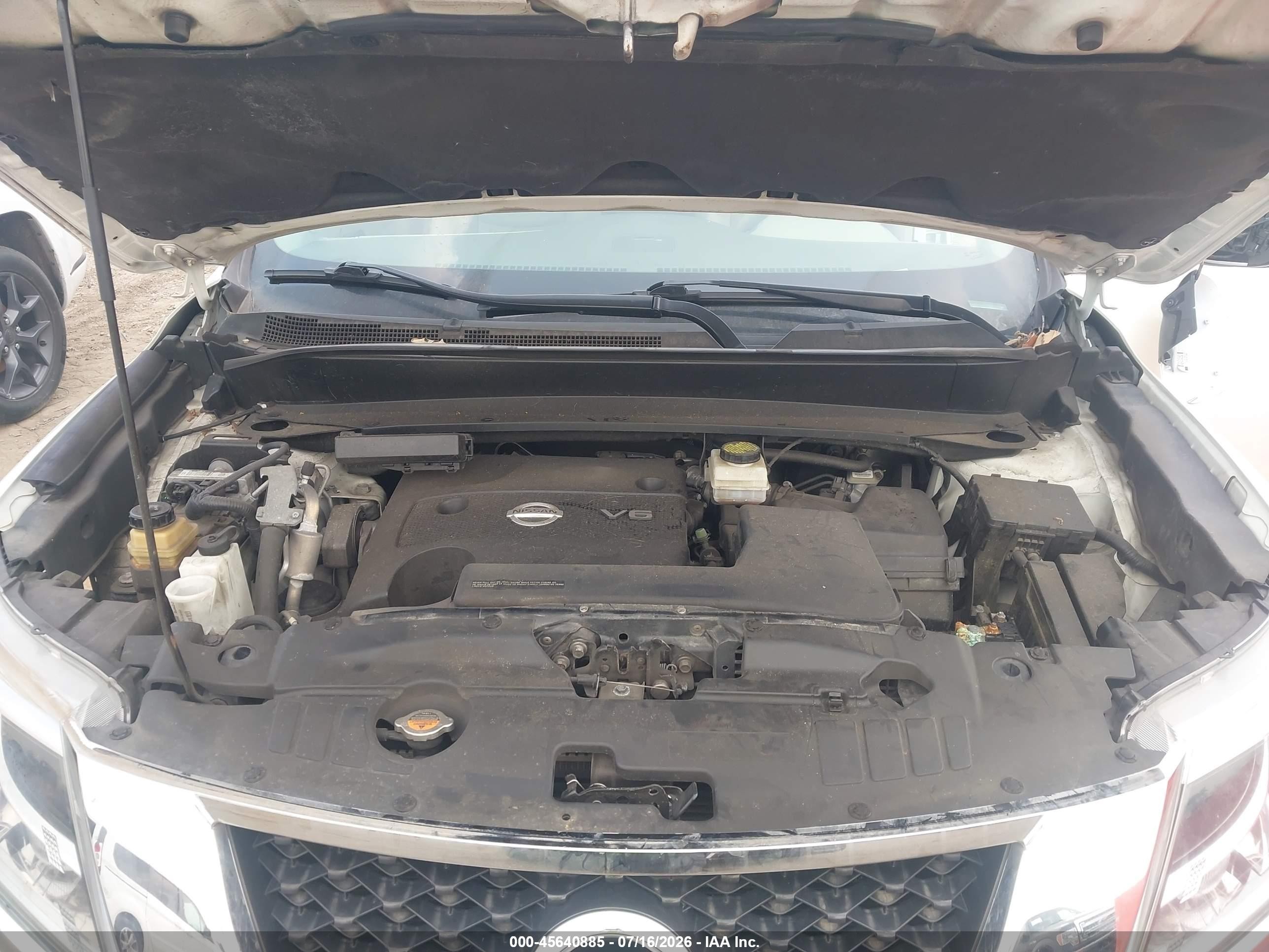 2015 Nissan Pathfinder Platinum White vin: 5N1AR2MN1FC684331