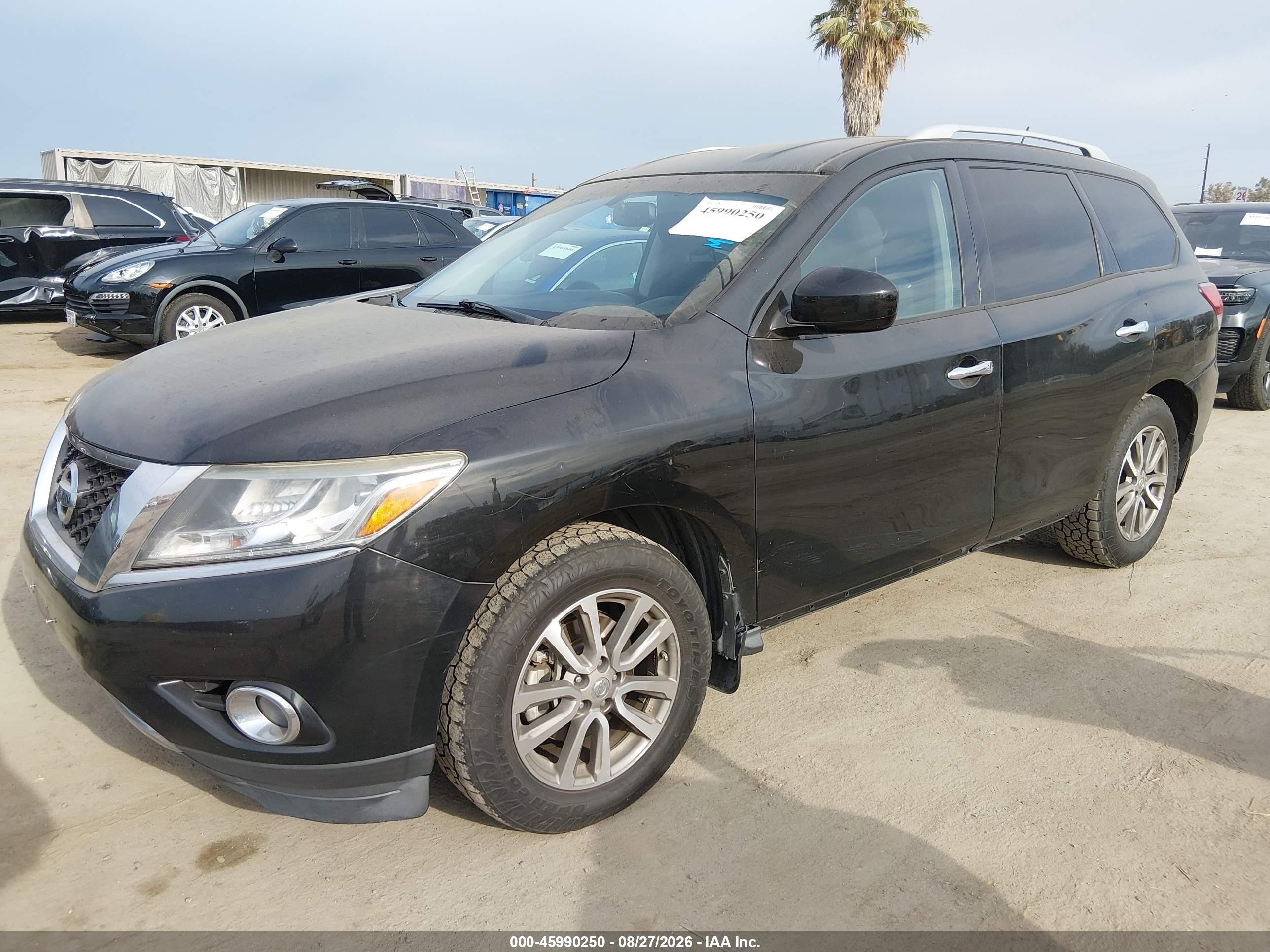 2015 Nissan Pathfinder Sv Black vin: 5N1AR2MN1FC724018