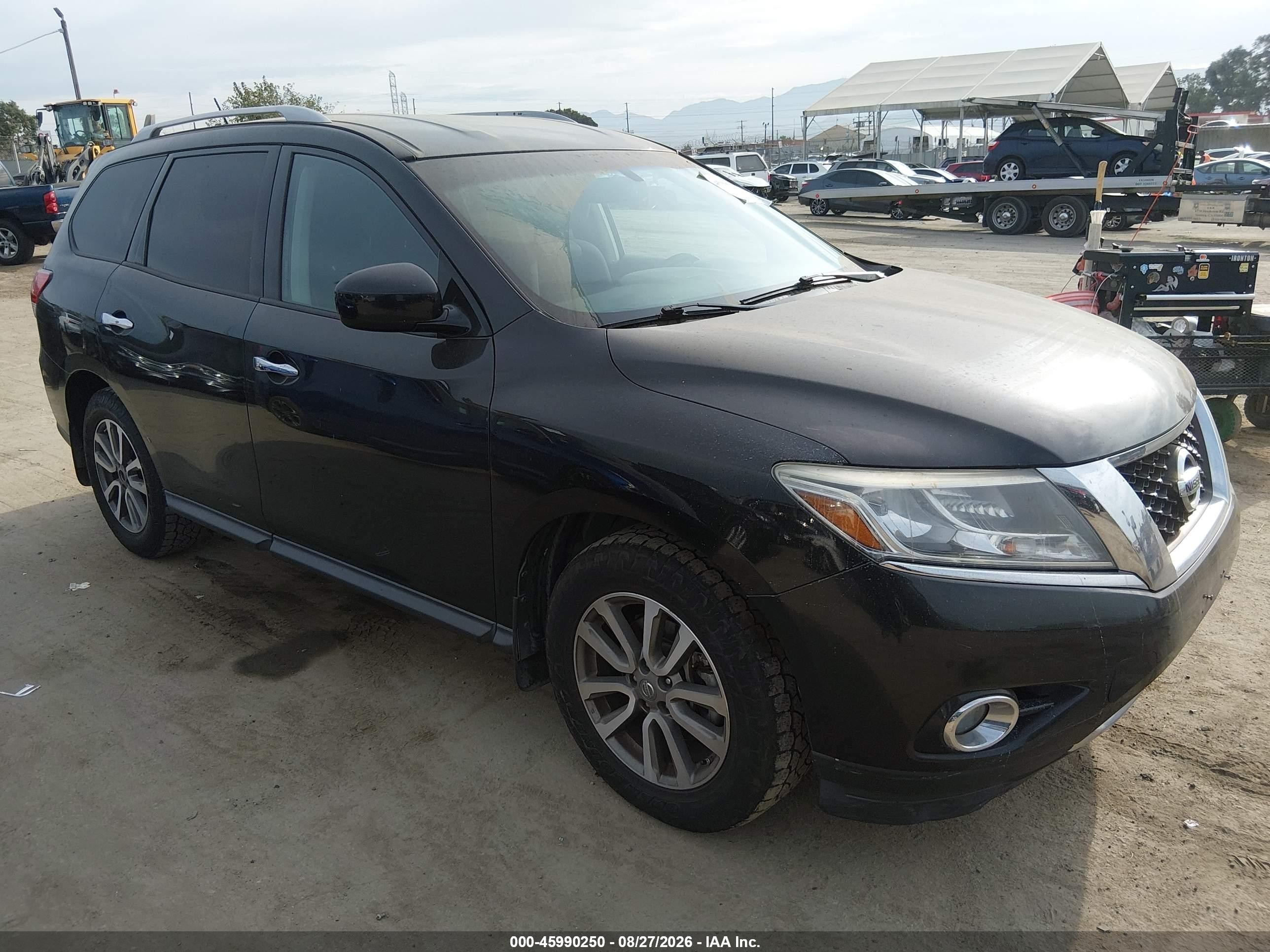 2015 Nissan Pathfinder Sv Black vin: 5N1AR2MN1FC724018