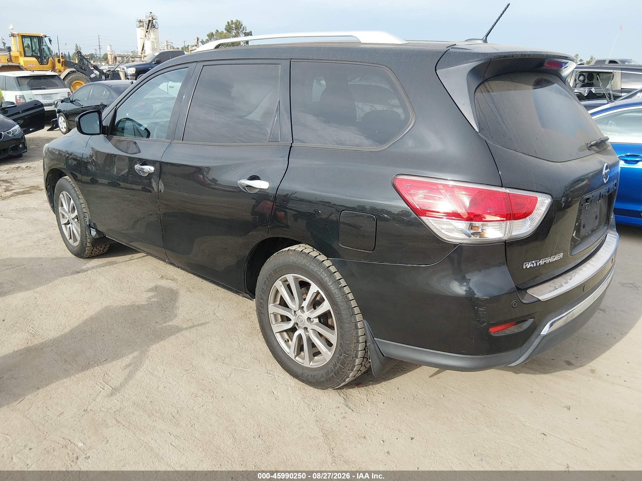2015 Nissan Pathfinder Sv Black vin: 5N1AR2MN1FC724018