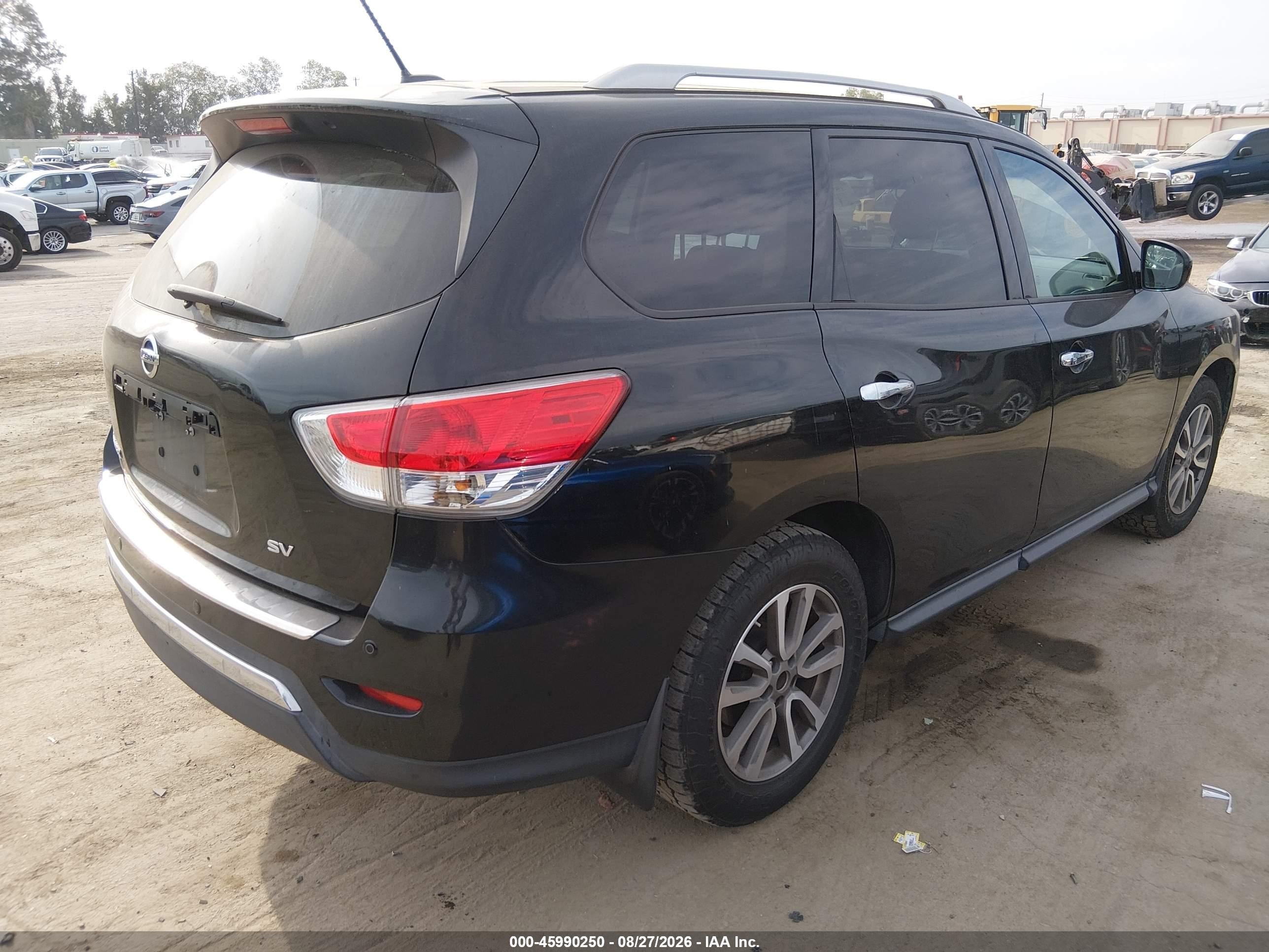 2015 Nissan Pathfinder Sv Black vin: 5N1AR2MN1FC724018